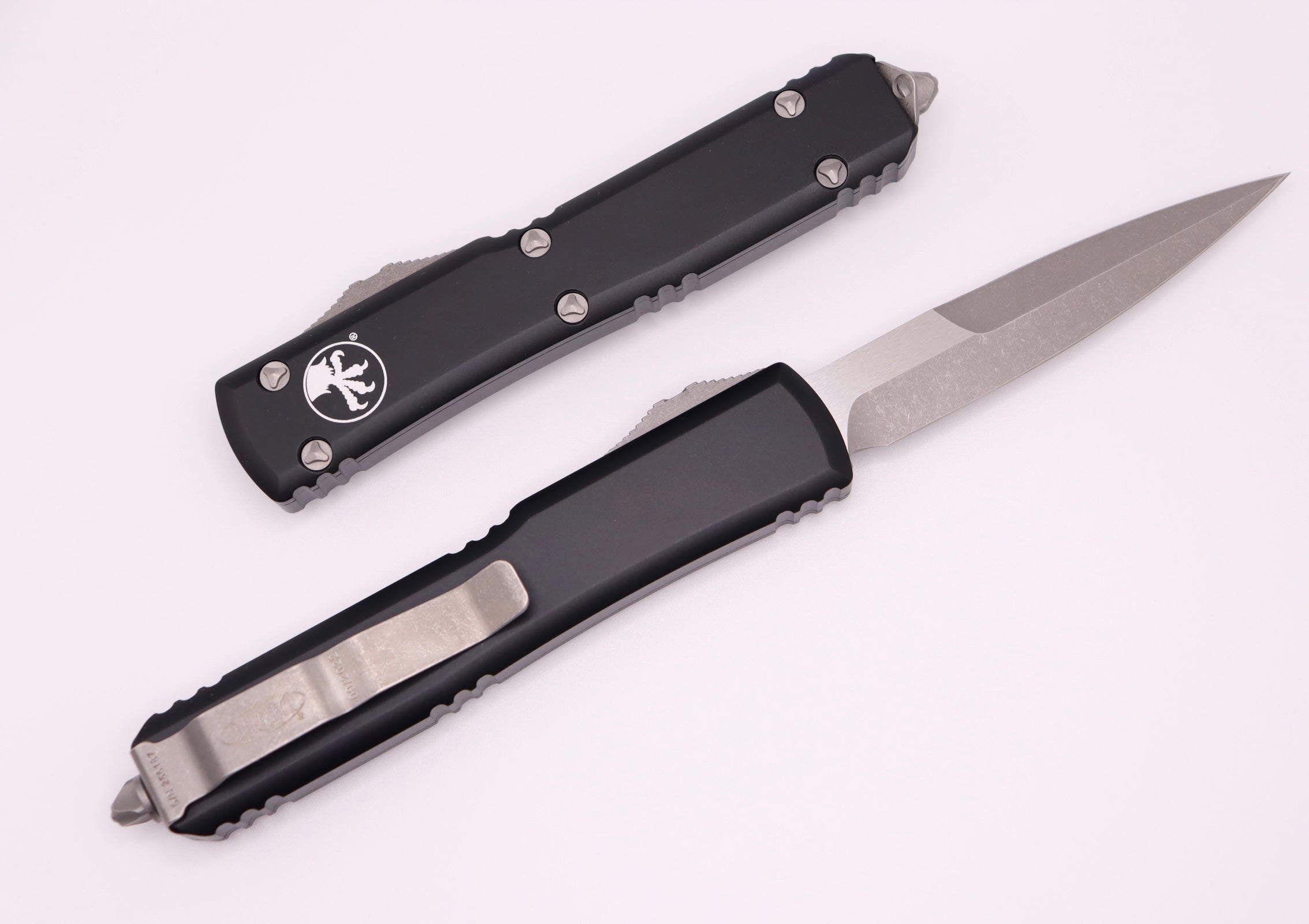 Microtech Ultratech Bayonet Grind Apocalyptic Standard & Black 120-10AP