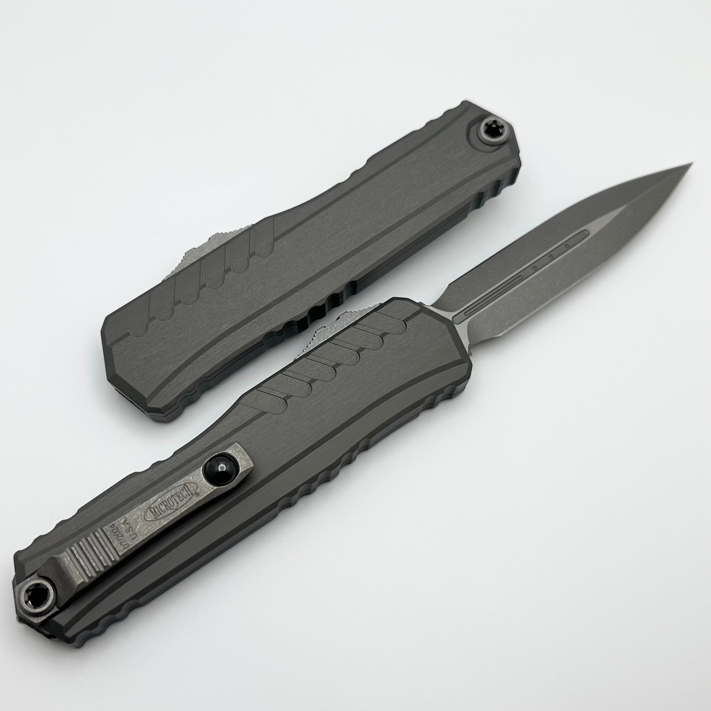 Microtech Cypher II D/E Apocalyptic Natural Clear Standard 1242-10APNC