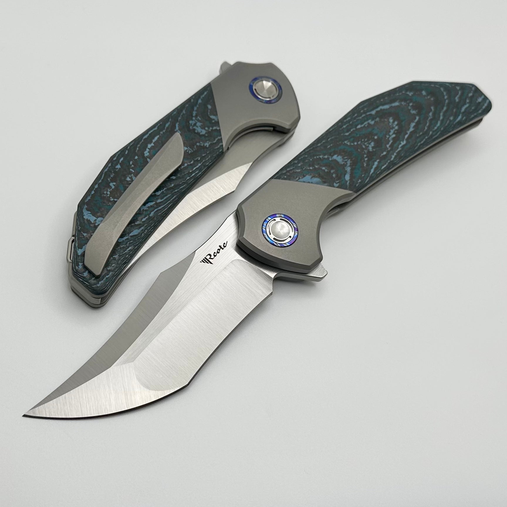 Reate Knives Tiger Artic Storm Fat Carbon & Compound Ground M390