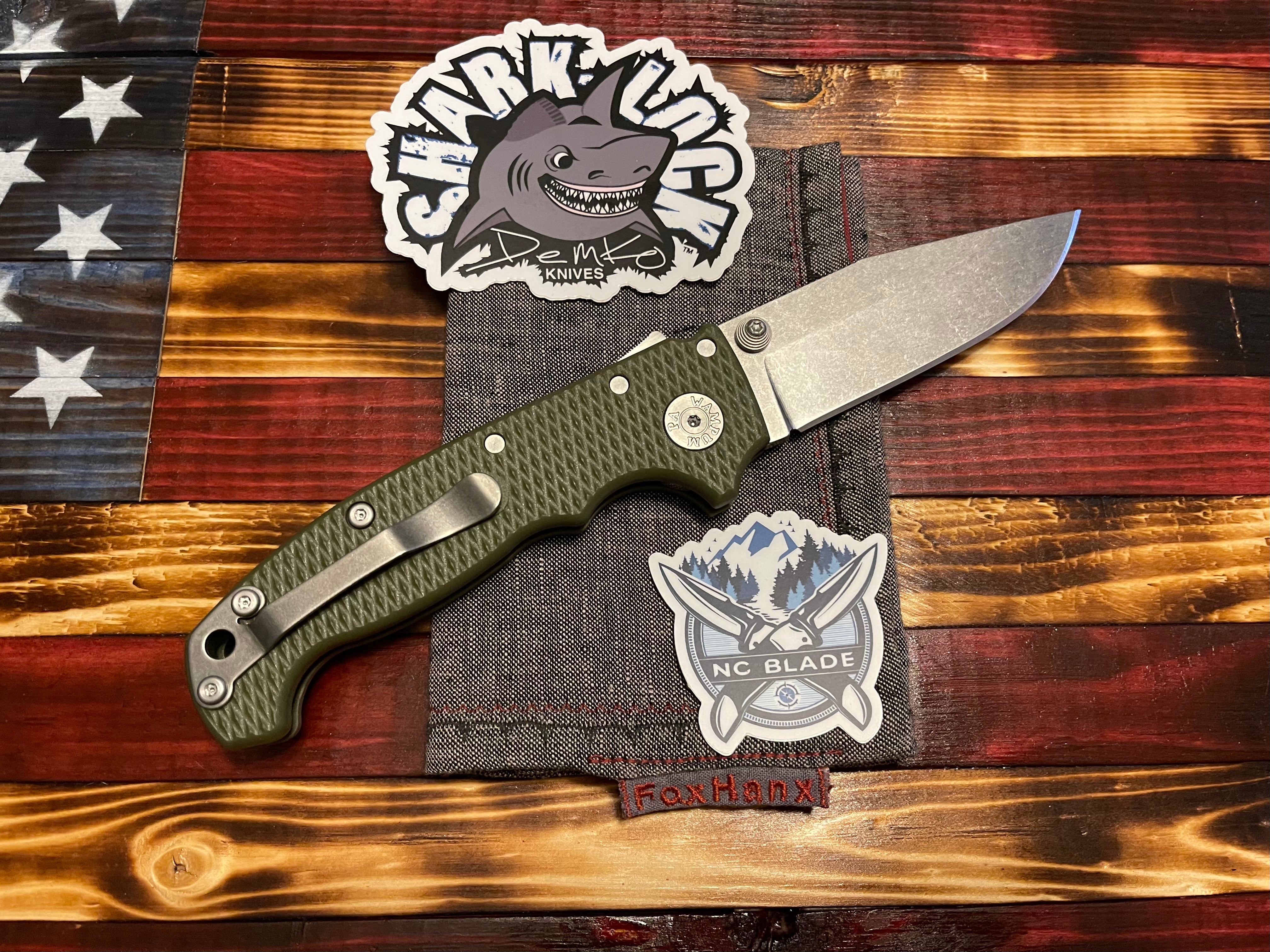 Demko Knives G-MG AD20 OD Green Grivory 20CV