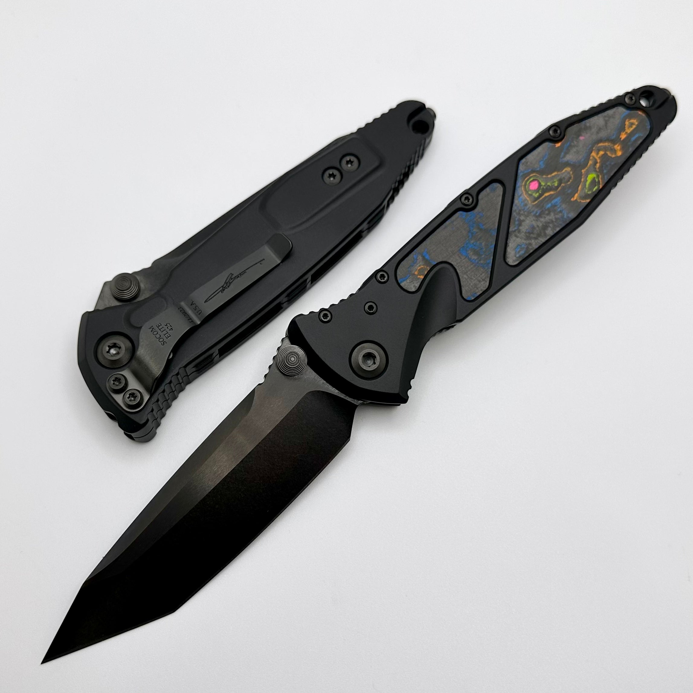 Microtech Socom Elite Tanto Manual DLC 80's Camo Carbon 161-1DLCT80CCIS ONE PER HOUSEHOLD