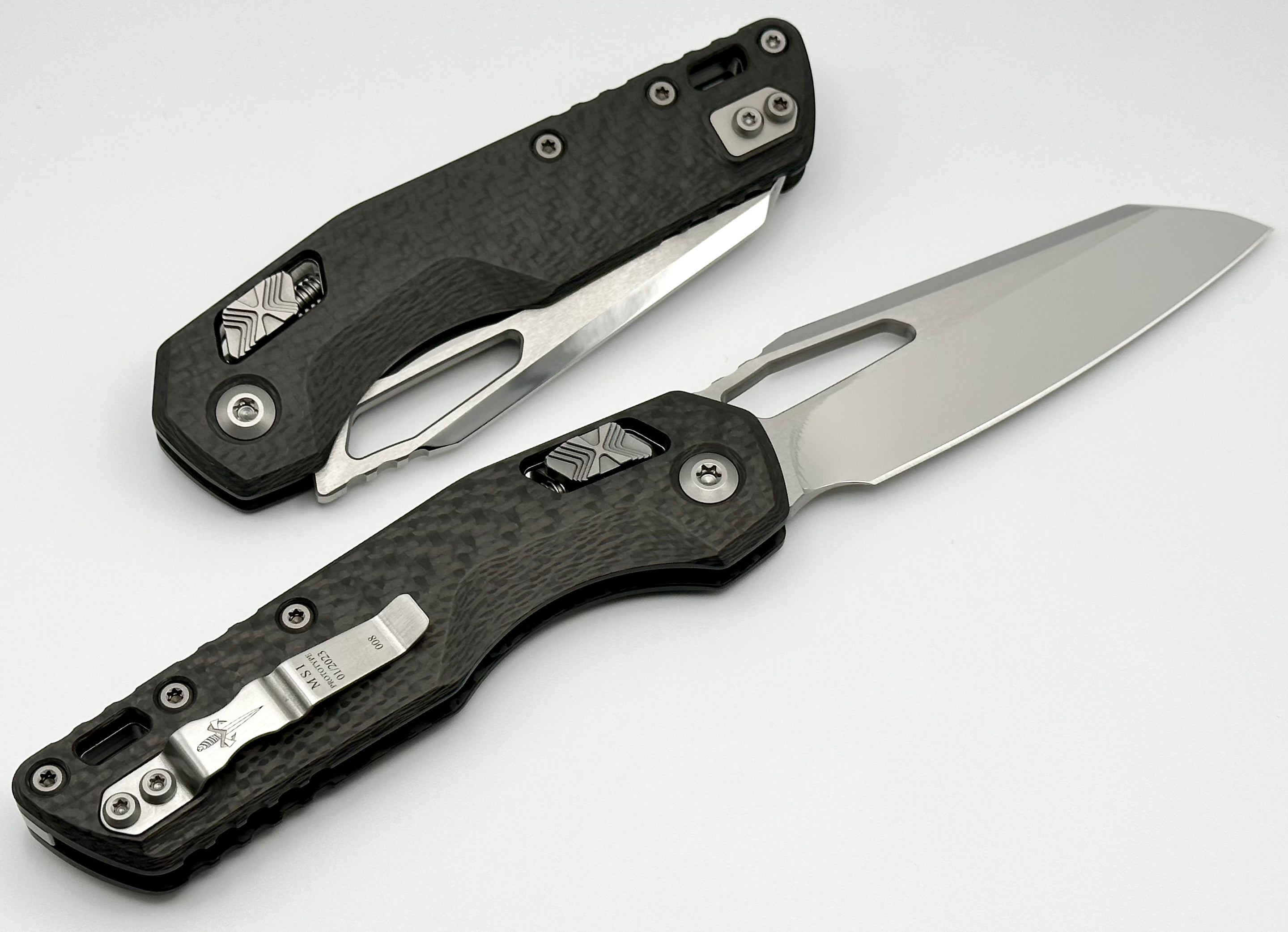 Marfione Custom Knives M.S.I Prototype Carbon Fiber & Mirror Polish M390MK