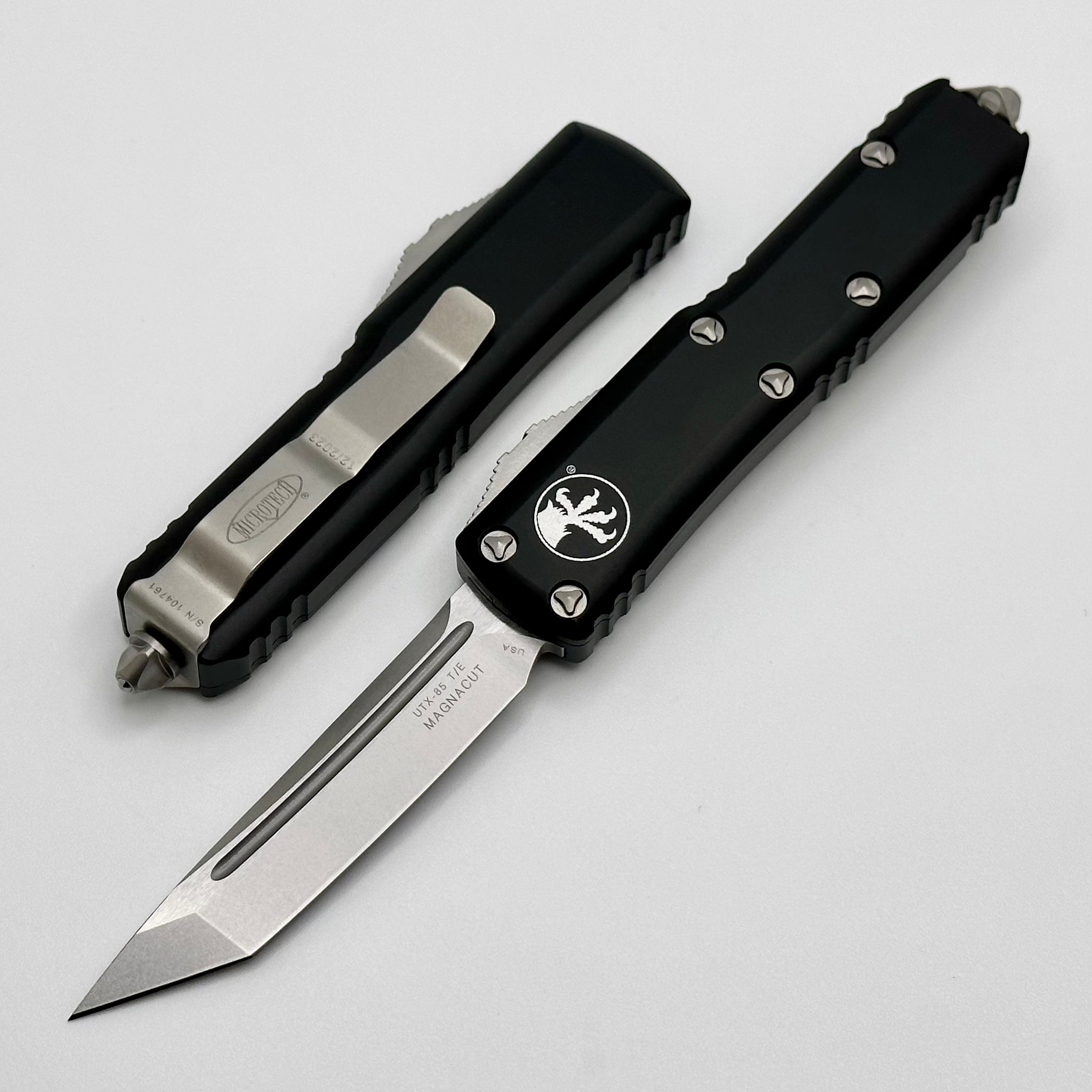 Microtech UTX-85 MagnaCut Tanto Stonewash Standard 233-10