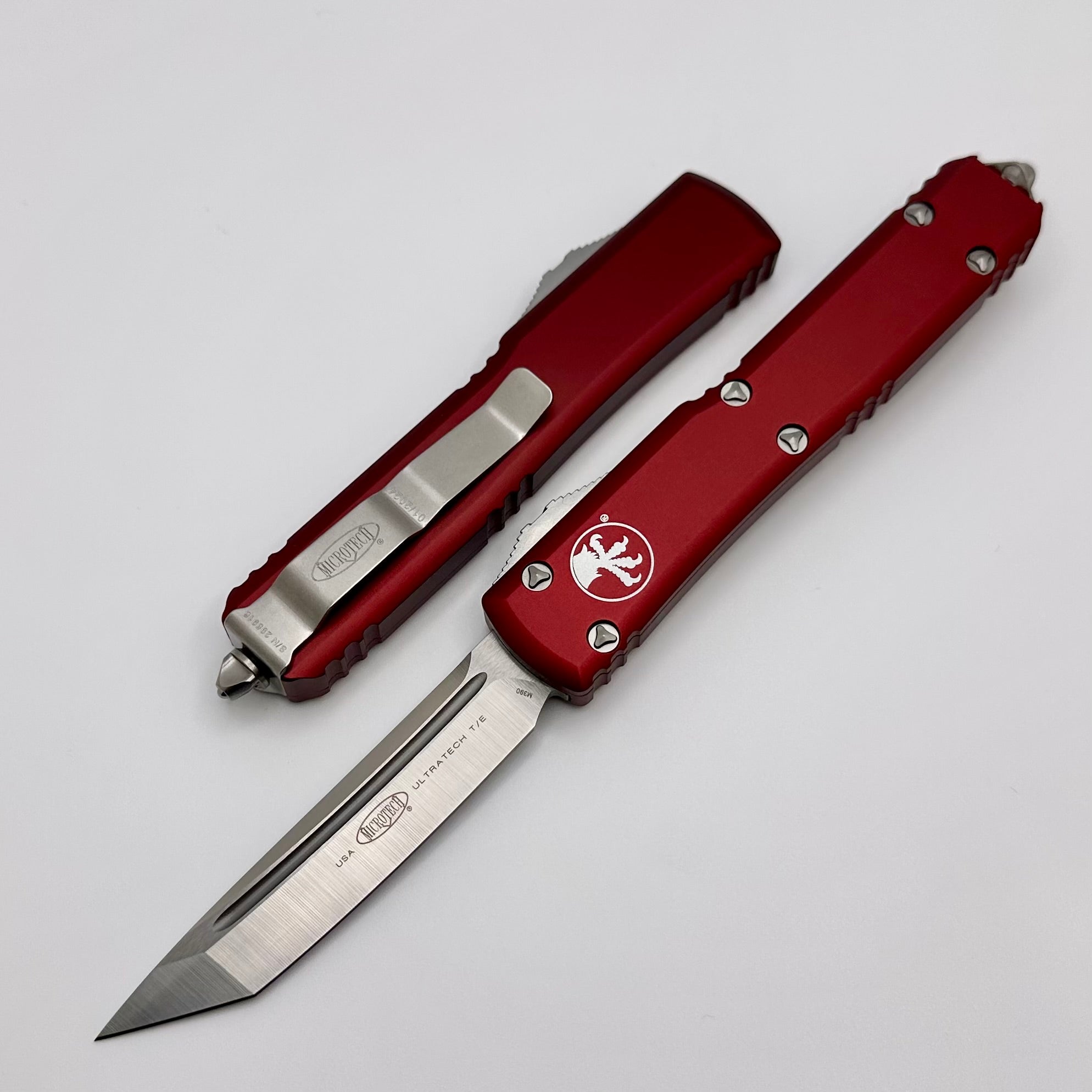 Microtech Ultratech Tanto Satin Standard & Merlot 123-4MR