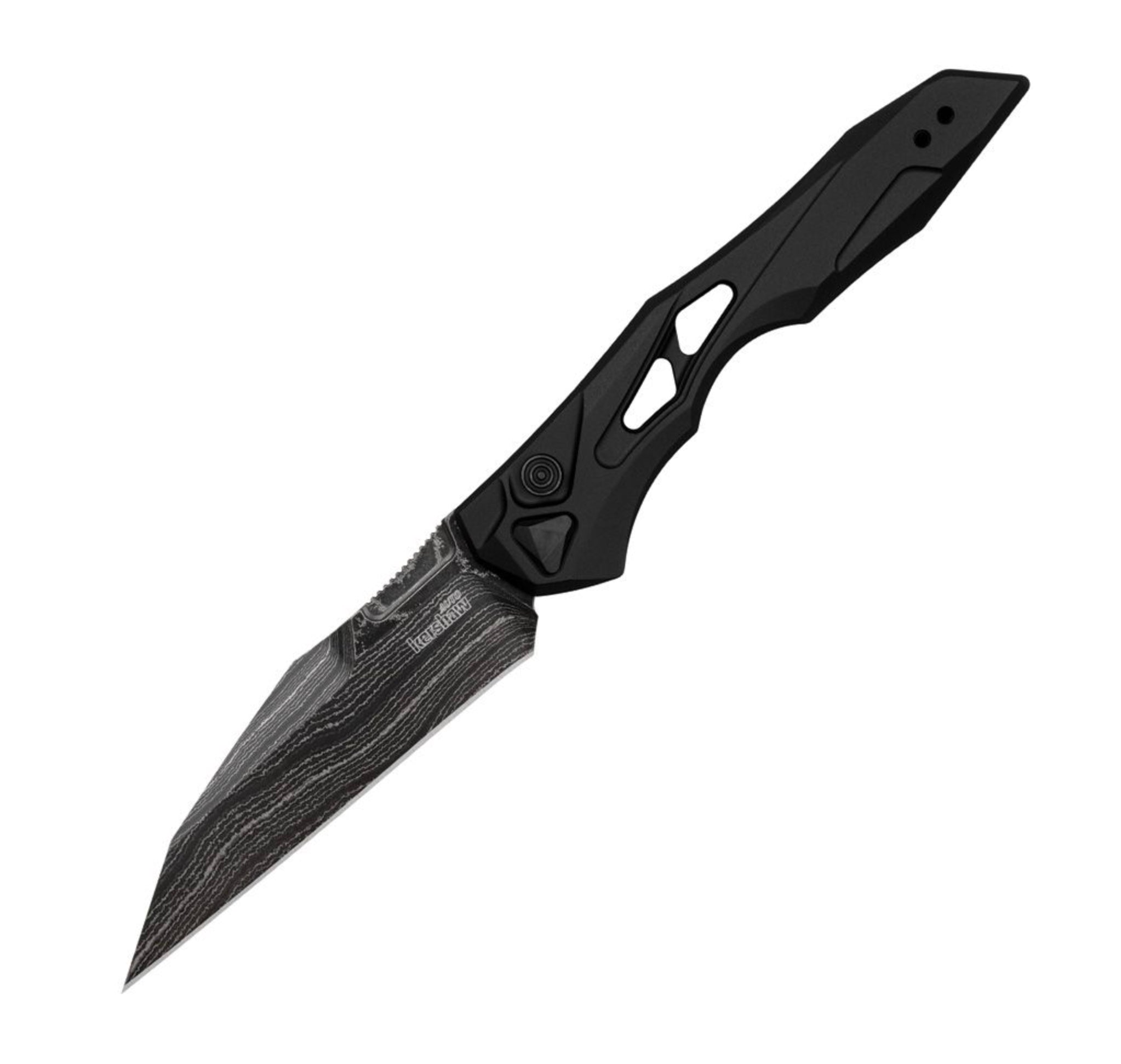 Kershaw Launch 13 Black Handle & Damascus 7650DAM