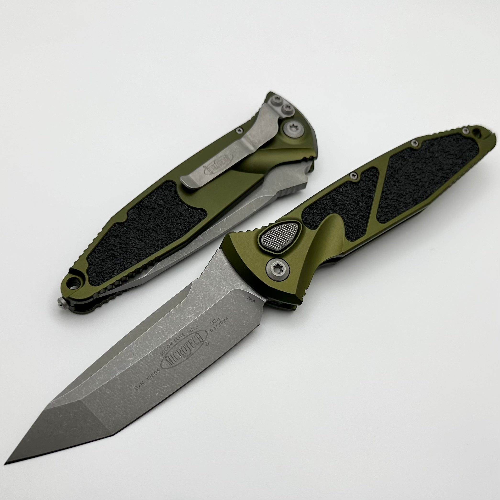 Microtech Socom Elite T/E Auto Apocalyptic & OD Green 161A-10APOD