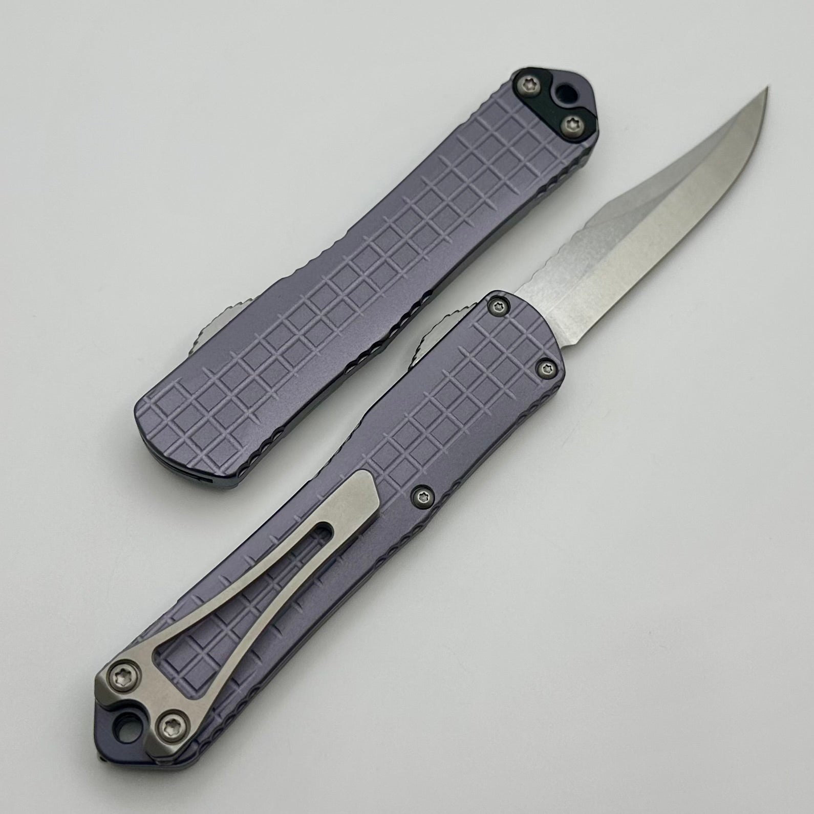 Heretic Knives Manticore S Gray Frag & Stonewash Bowie MagnaCut  H022BF-2A-GRY