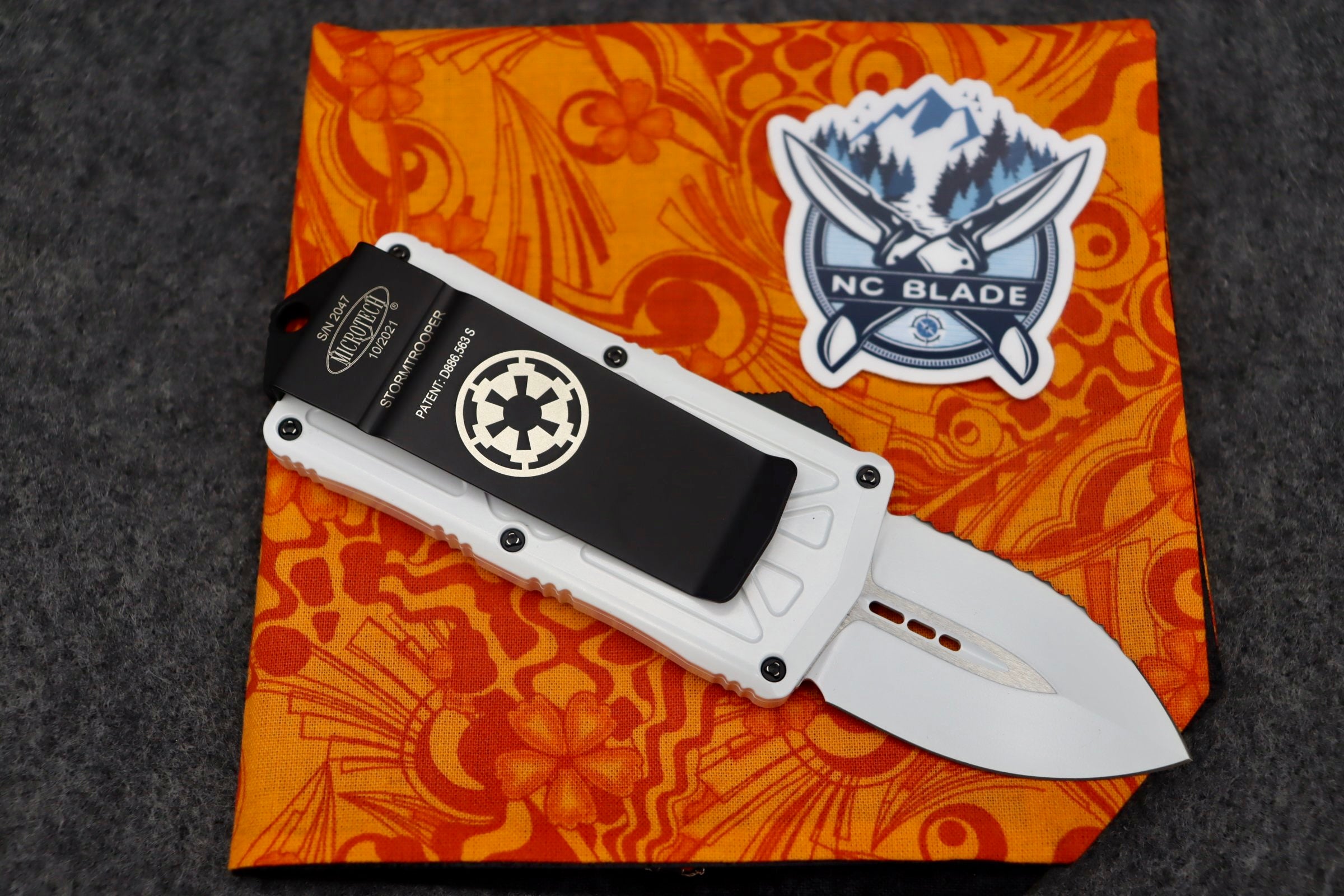 Microtech Exocet Serrated Storm Trooper Signature Series 157-3ST