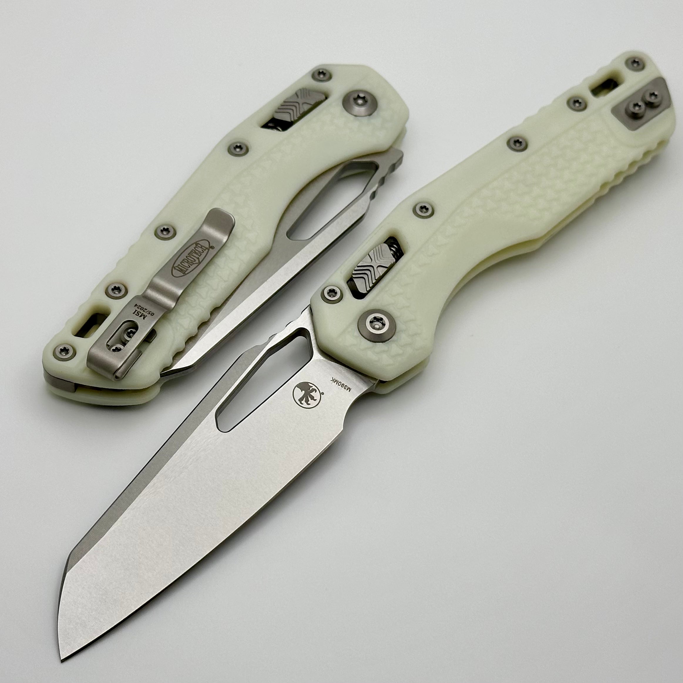 Microtech Knives MSI RAM LOK White Polymer Injection Molded & M390MK 210T-10PMWH