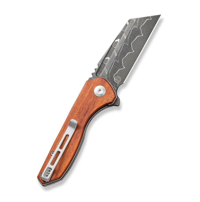 Civivi ExOne Flipper Guibourtia Wood & Damascus C23036-DS1