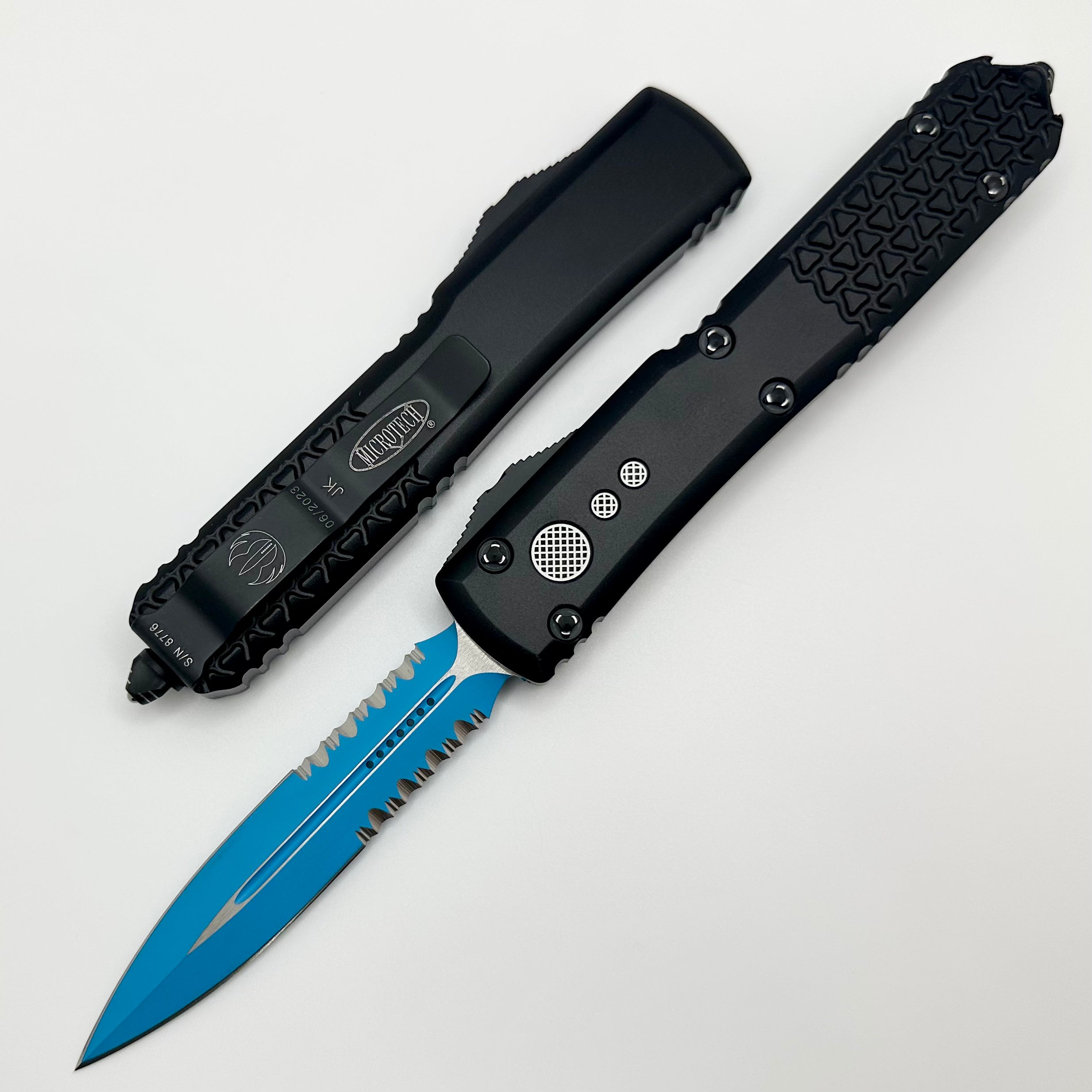 Microtech Ultratech Double Edge Jedi Knight Partial Serrated Signature Series 122-2JK