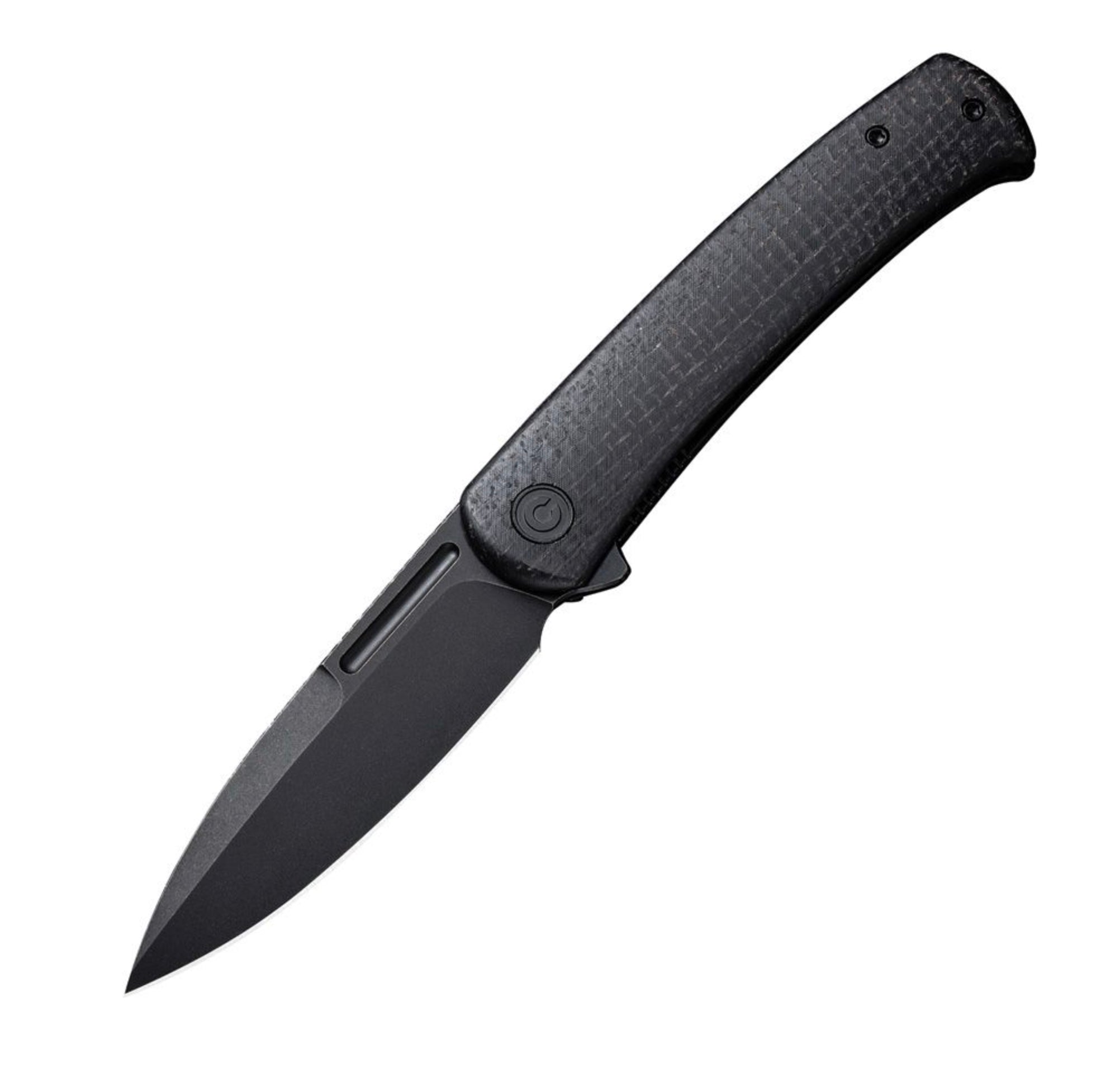 Civivi Caetus Black Burlap Micarta & Black Stonewash 14C28N C21025C2