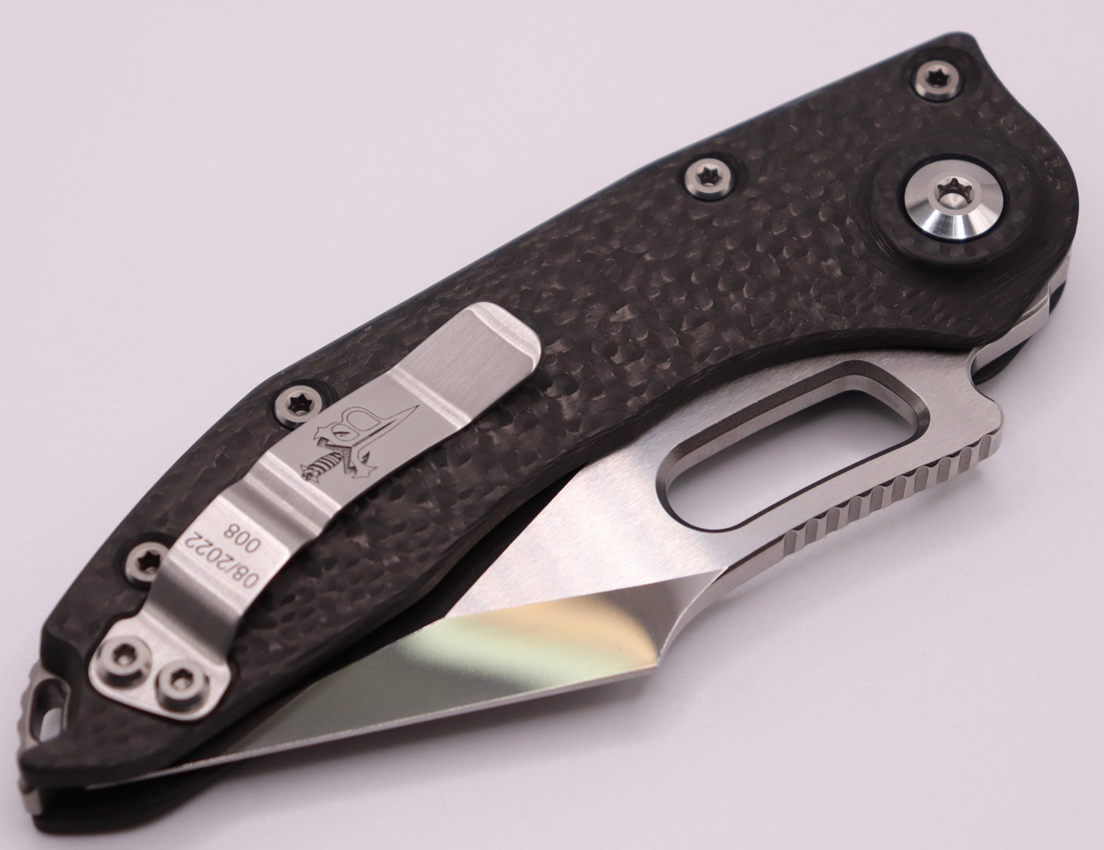 Marfione Custom & Borka Blades Custom Diamondwash & Carbon Fiber Stitch