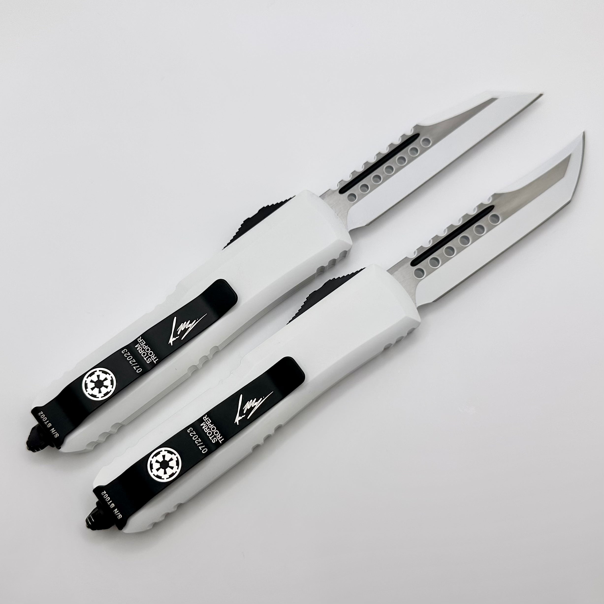 Microtech UTX-85 S/N 002 Storm Trooper Hellhound & Warhound Set Signature Series 719-1SETSTDS