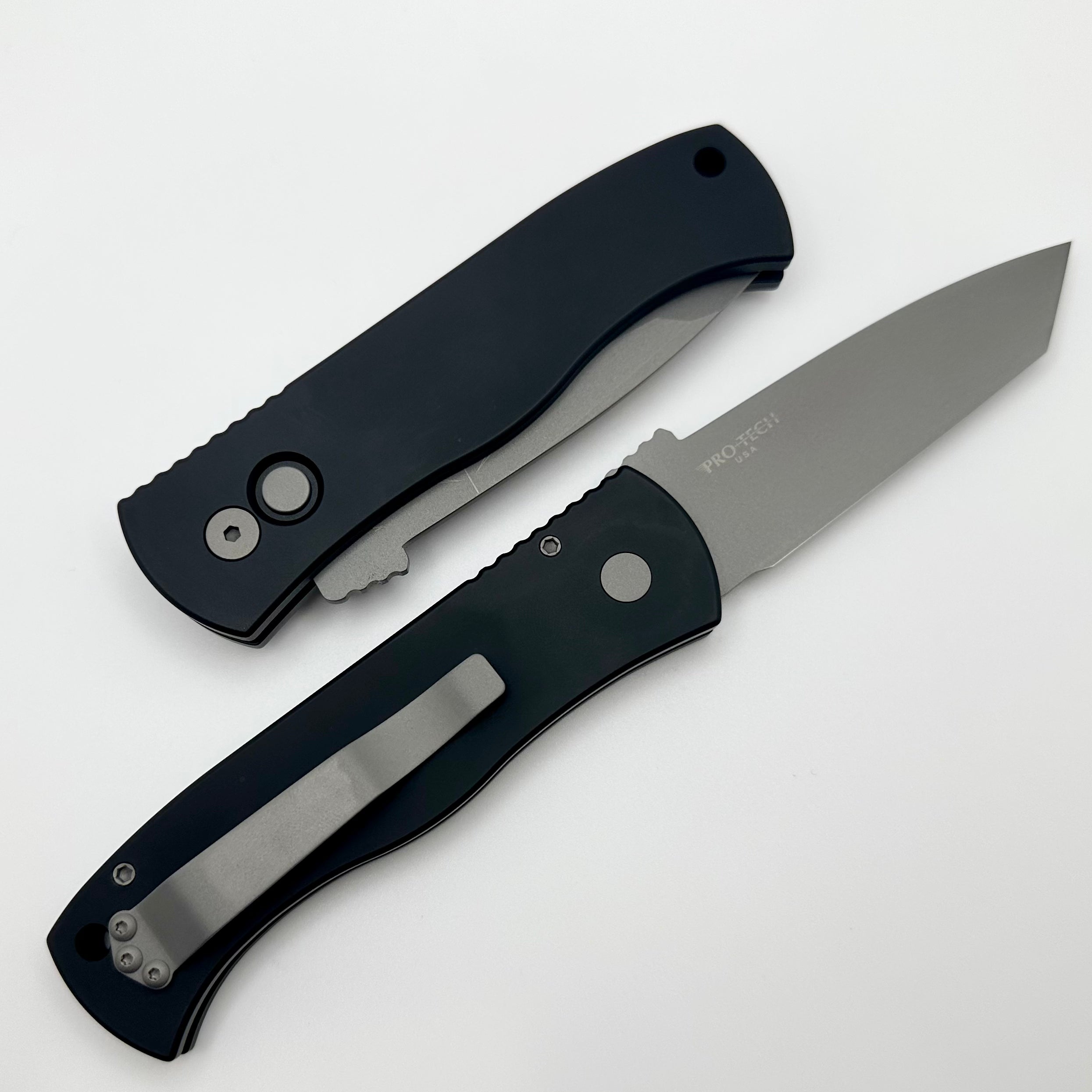 Pro-Tech Emerson CQC7 Tanto w/ Black Handle & Blasted Blade E7T01