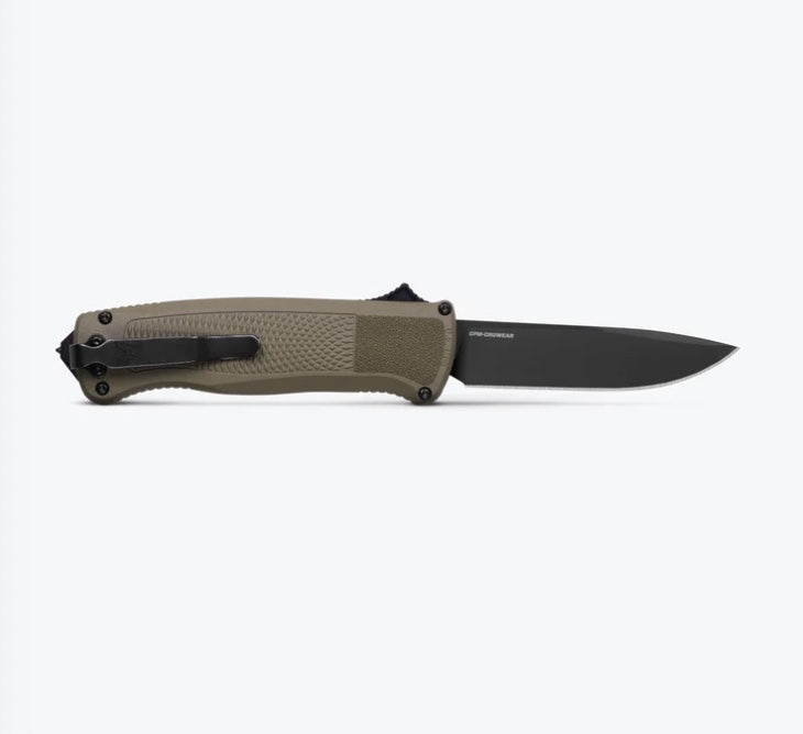 Benchmade Shootout Ranger Green Grivory & Drop Point CruWear 5371BK-01