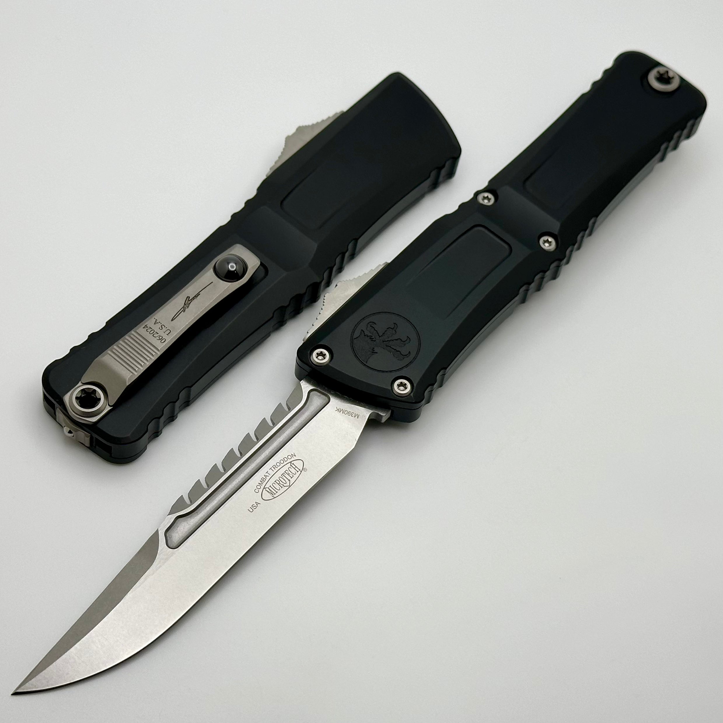 Microtech Knives Combat Troodon Gen III Interceptor Stonewash Standard Signature Series 1217-10S