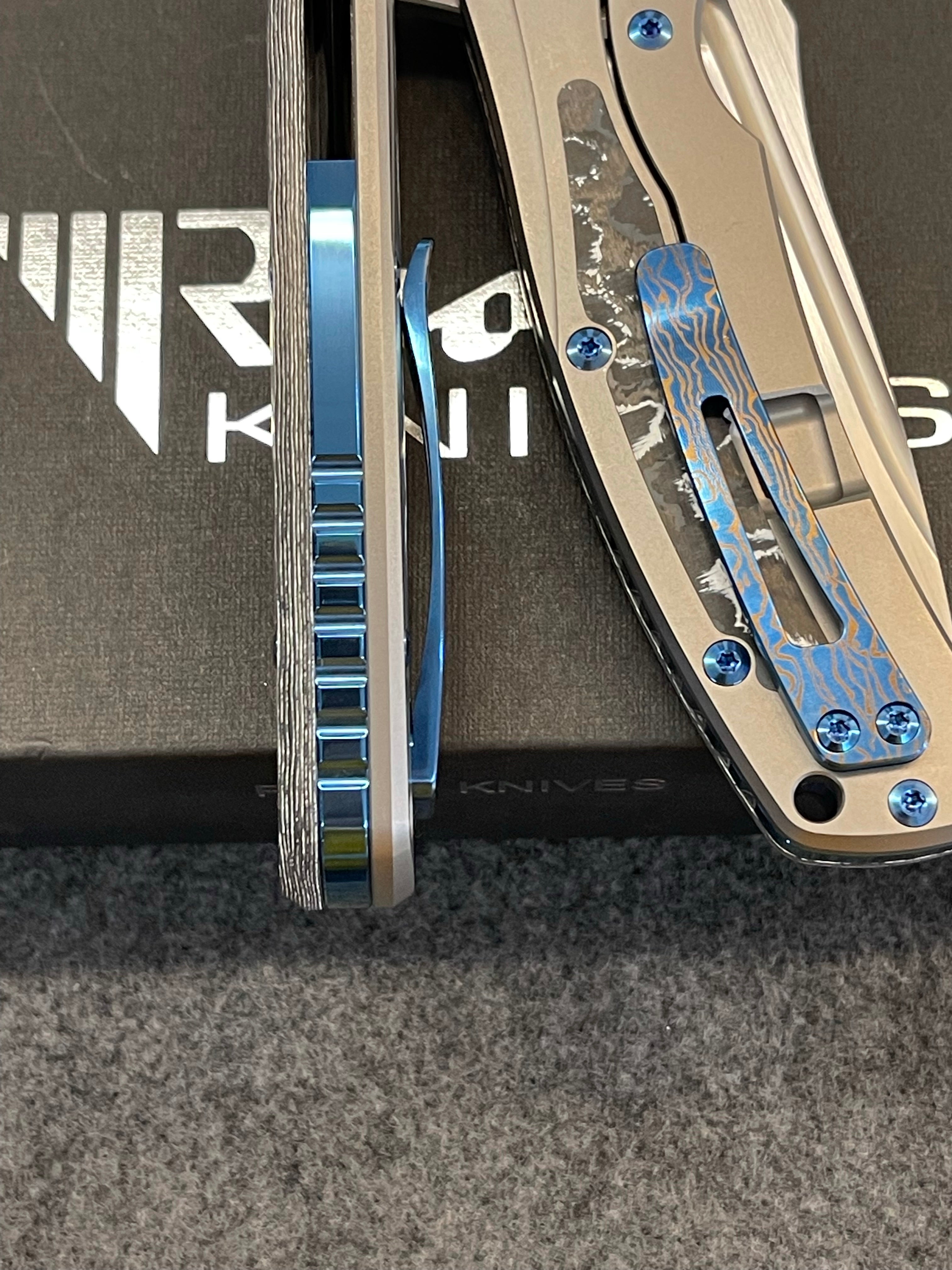 Reate Knives Horizon D White Storm Fat Carbon & Chad Nichols MokuTi Exclusive