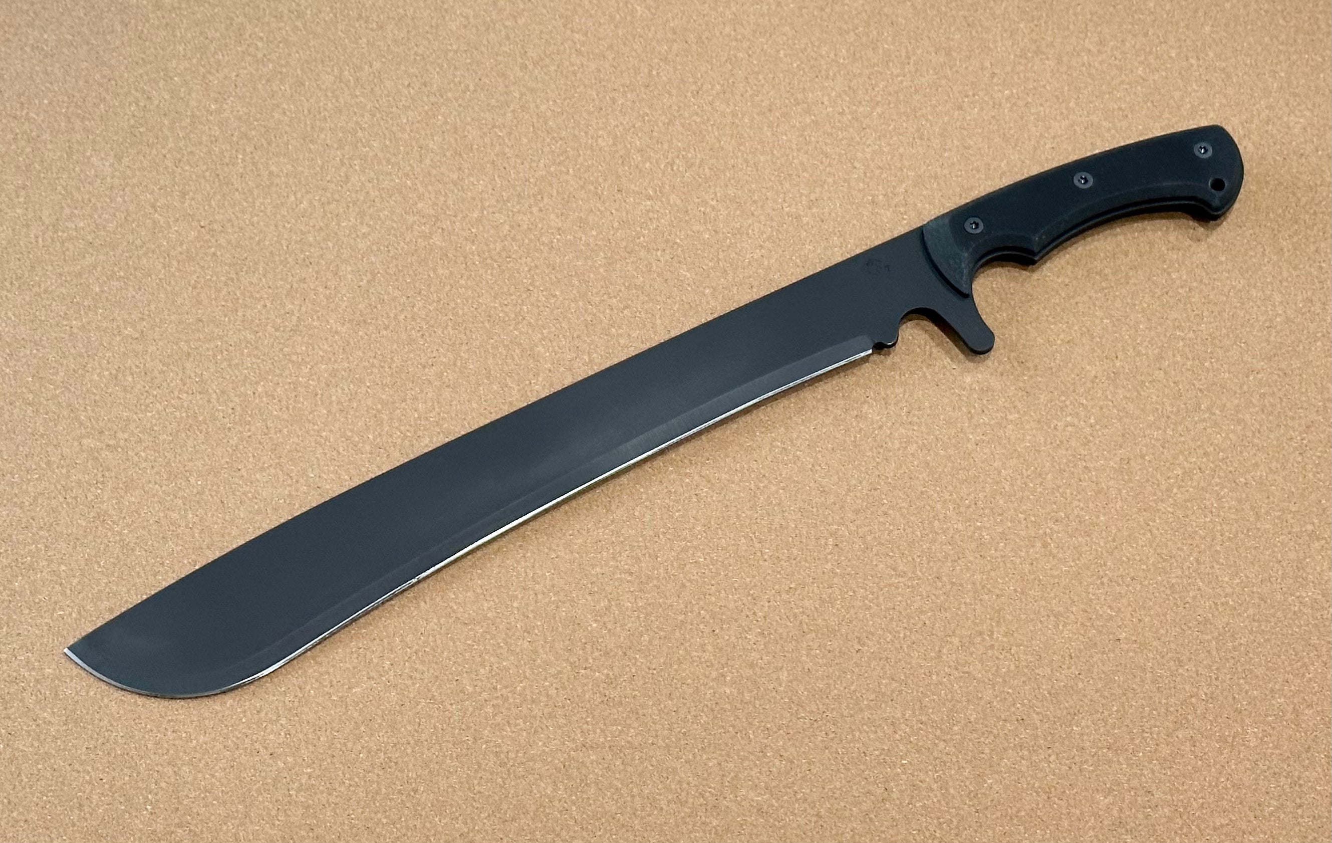 Medford Knife Machete Black S7 Nitride & Black G-10 Handles