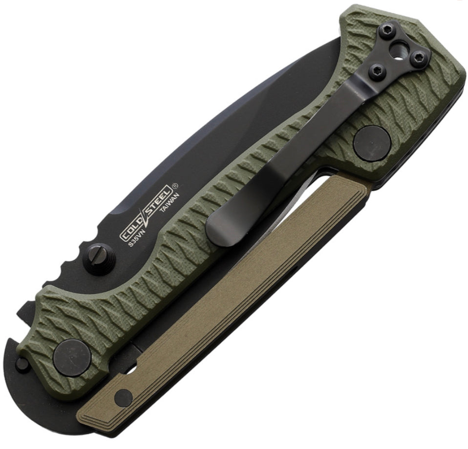 Cold Steel AD-15 OD Green & Black S35 CS-58SQ-ODBK