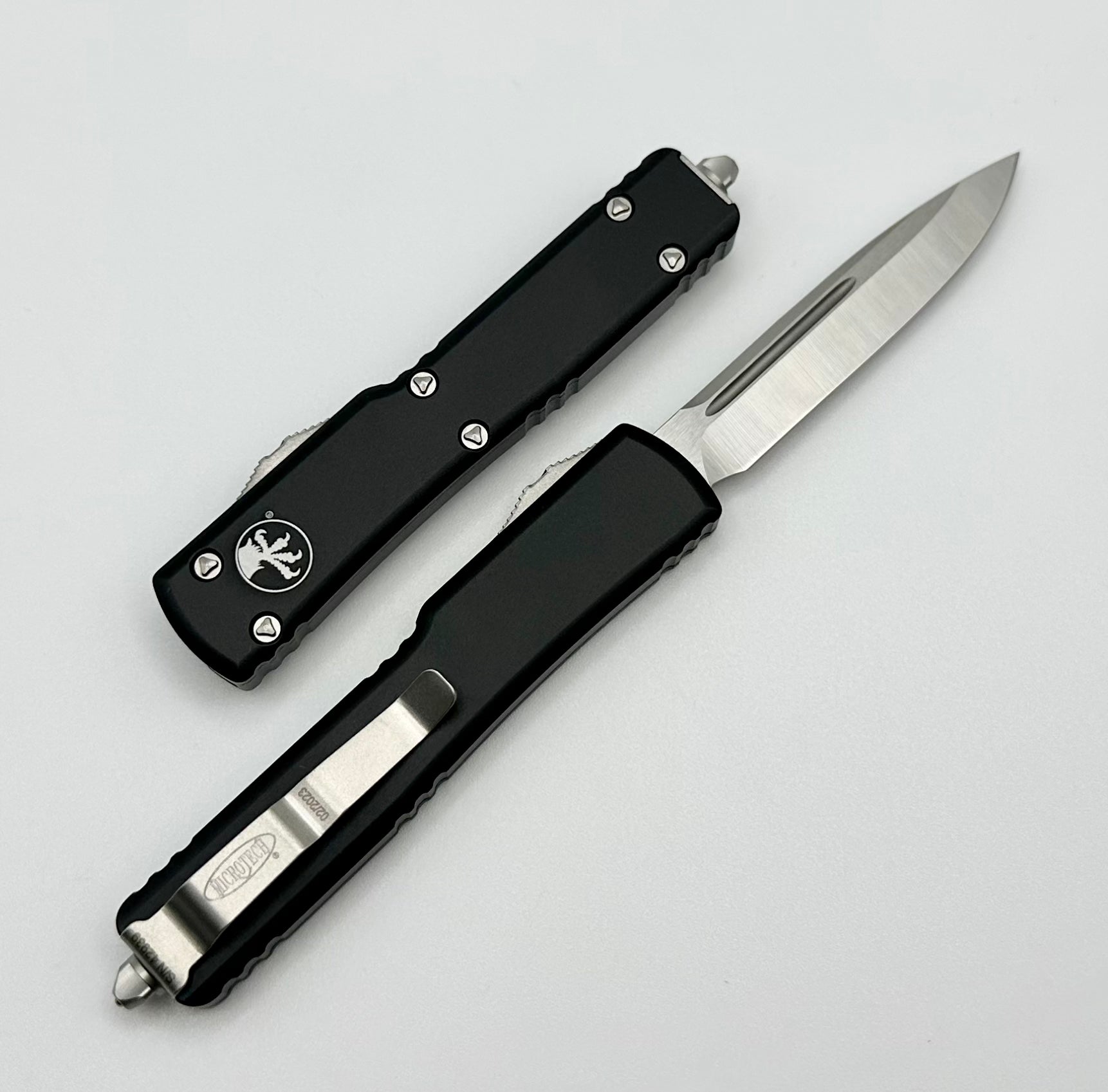 Microtech UTX-70 Single Edge S/E Satin Standard & Black 148-4