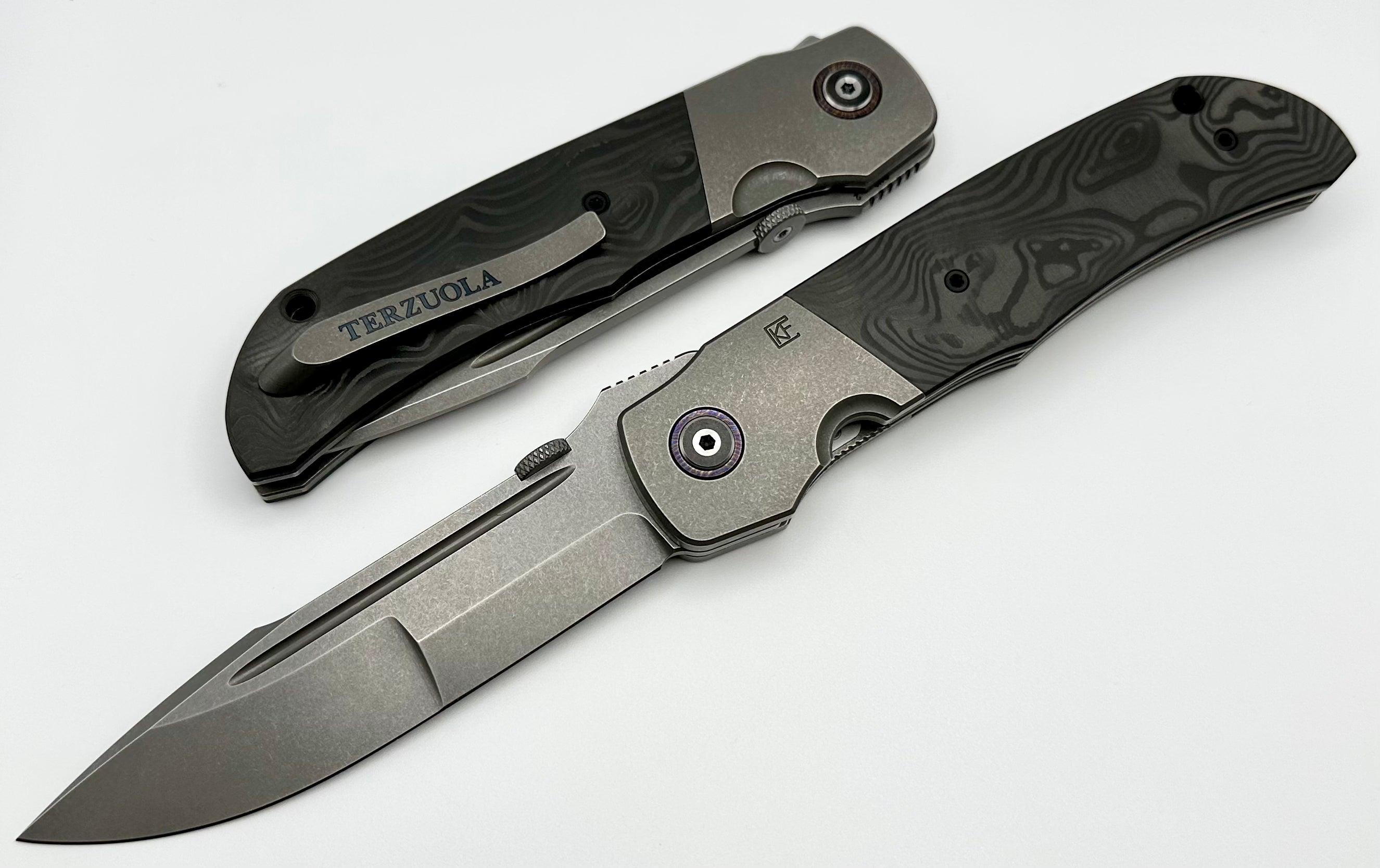 Custom Knife Factory Eagle Rock w/ Black Carbon Fiber & S110V