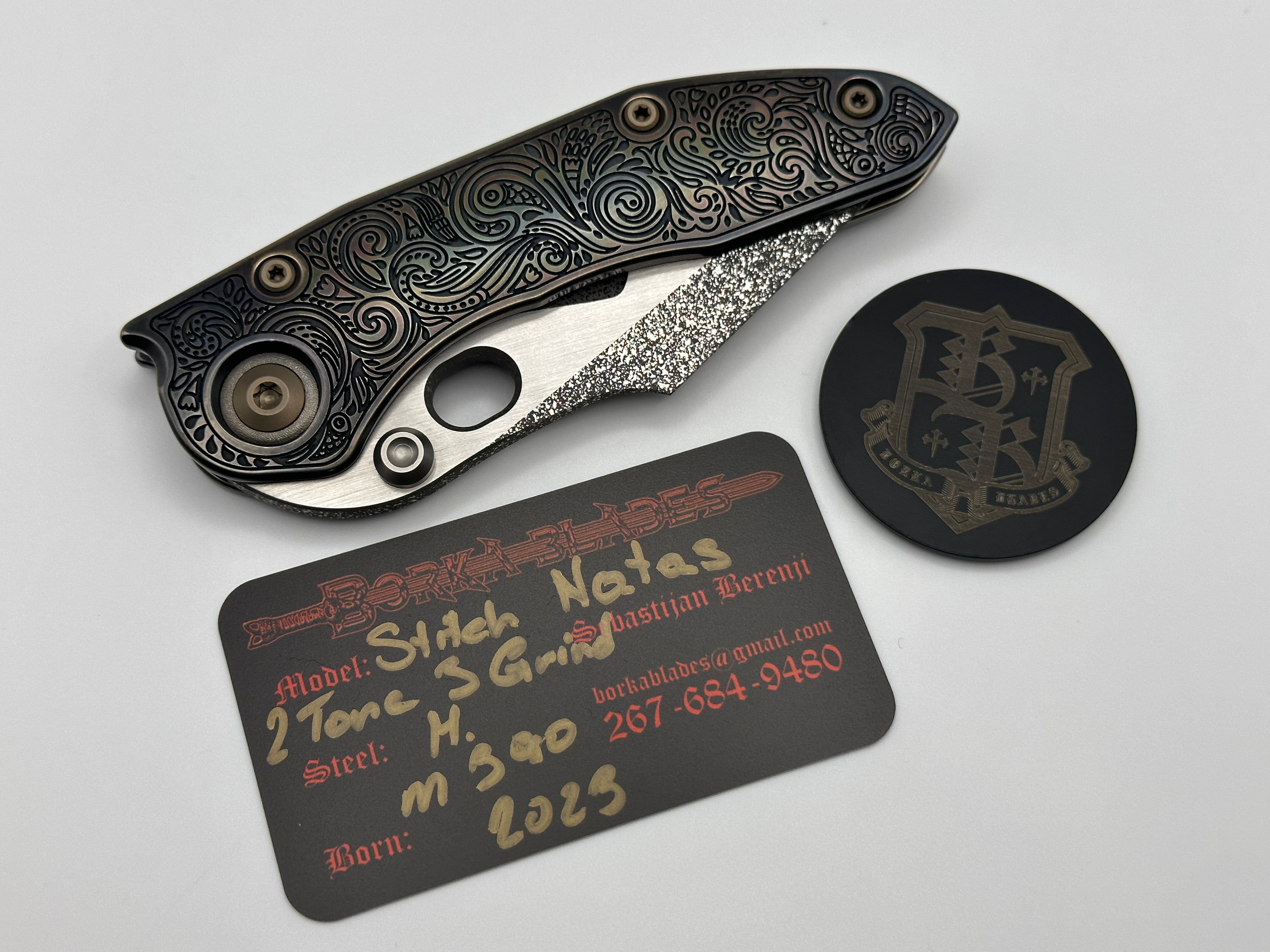 Borka Blades Custom Burnished Natas Stitch w/ Compound Grind Who Dares Wins