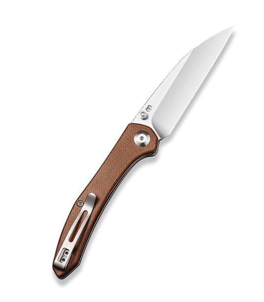 Civivi Hadros Thumb Stud - Brown Micarta Handle (3.35 Satin Finished 10Cr15CoMoV) C 20004-1