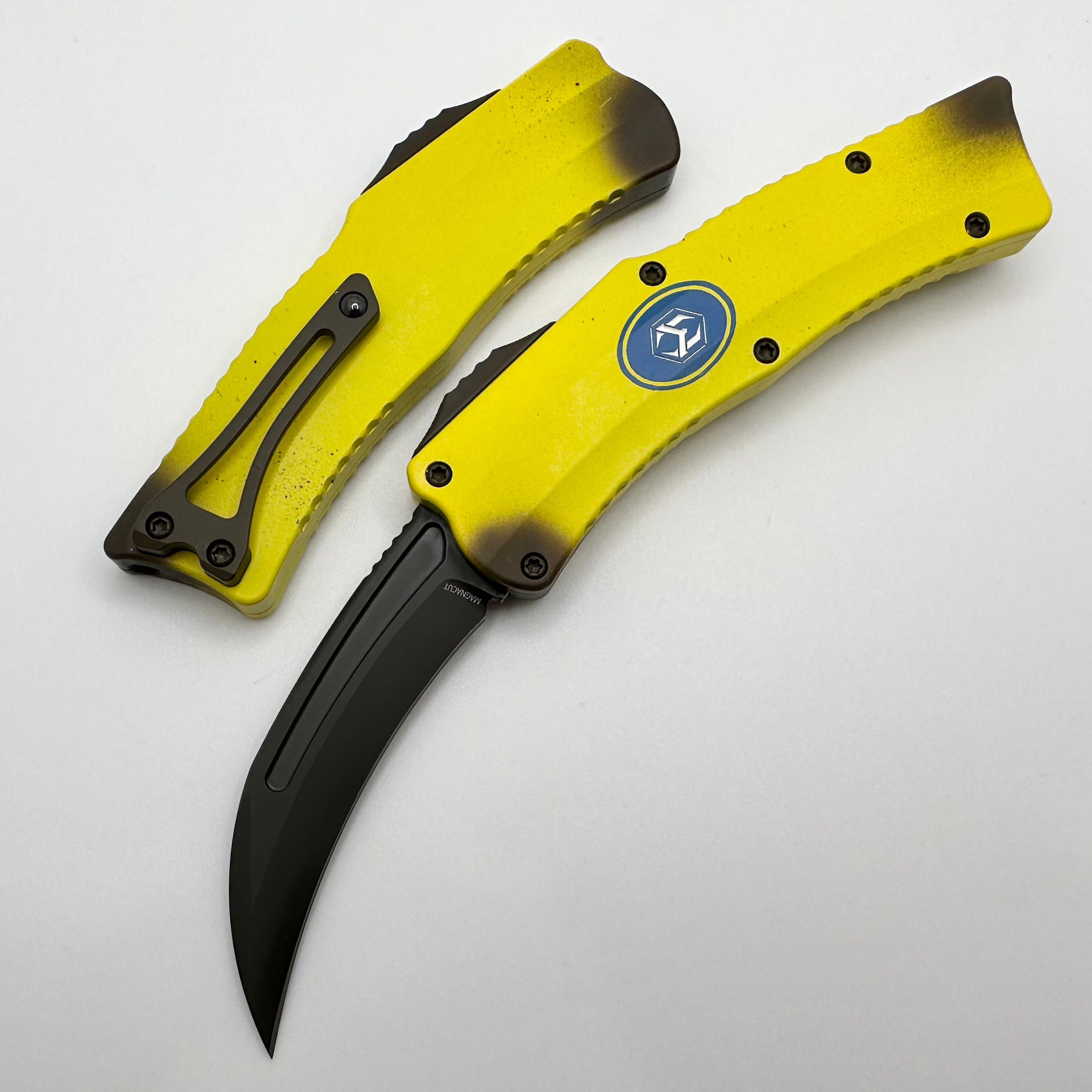 Heretic ROC STABNANA Banana Handles w/ DLC Blade H060-6A-NANA