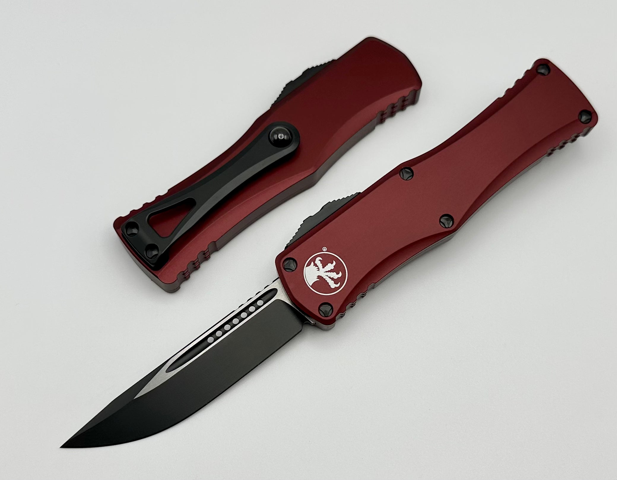 Microtech Hera Single Edge Black Standard & Merlot 703-1MR