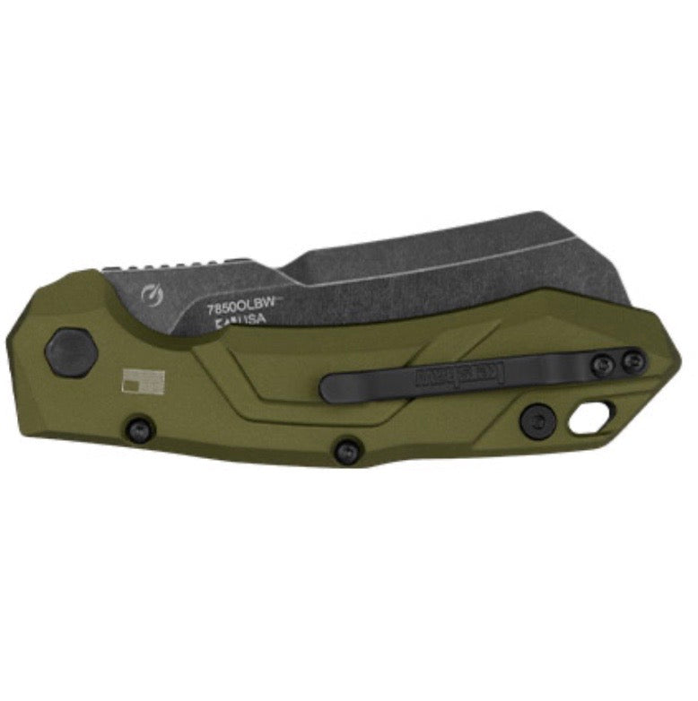 Kershaw Launch 14 Olive, Carbon Fiber & Blackwash CPM-154 7850OLBW