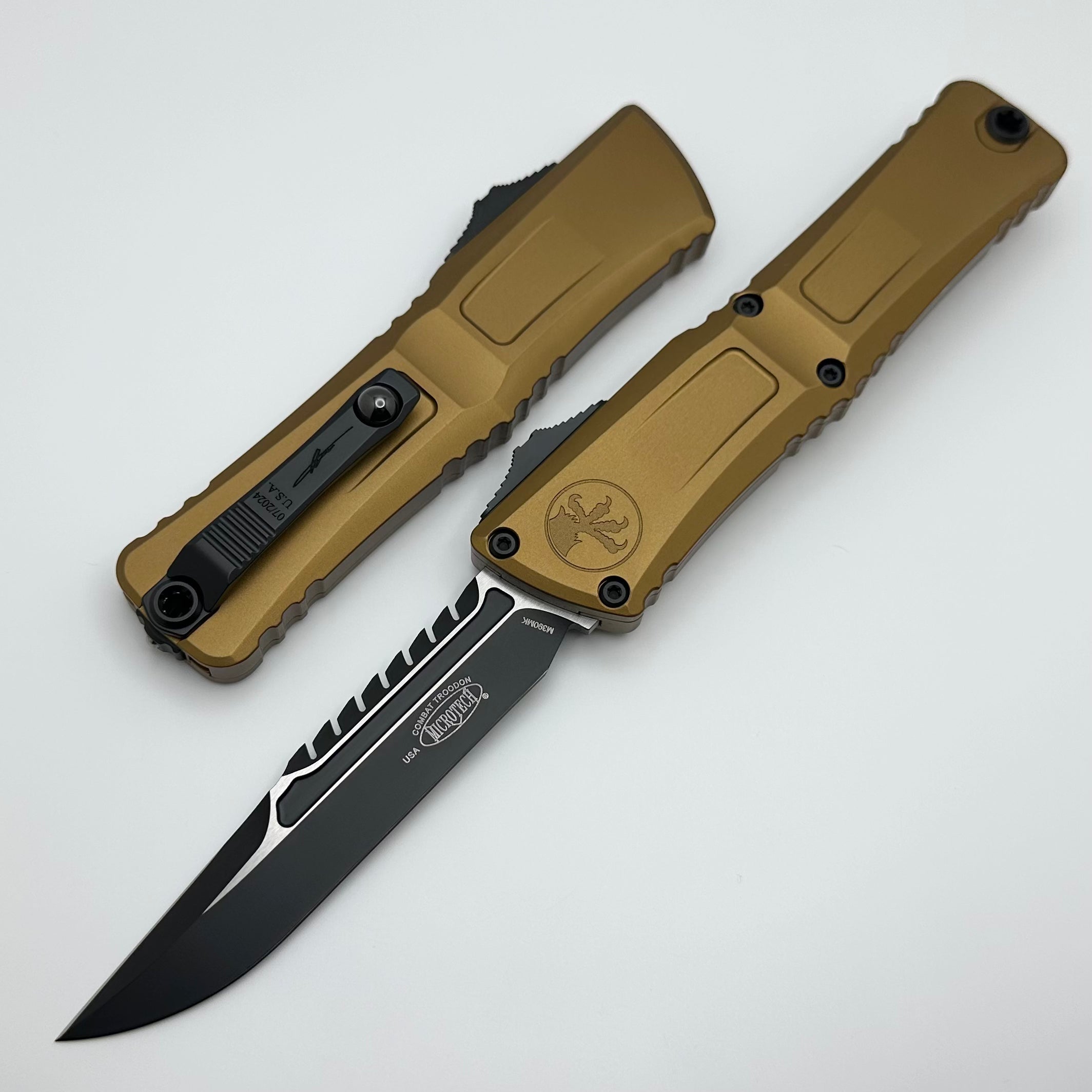 Microtech Knives Combat Troodon Gen III Interceptor Tan Standard Signature Series 1217-1TAS