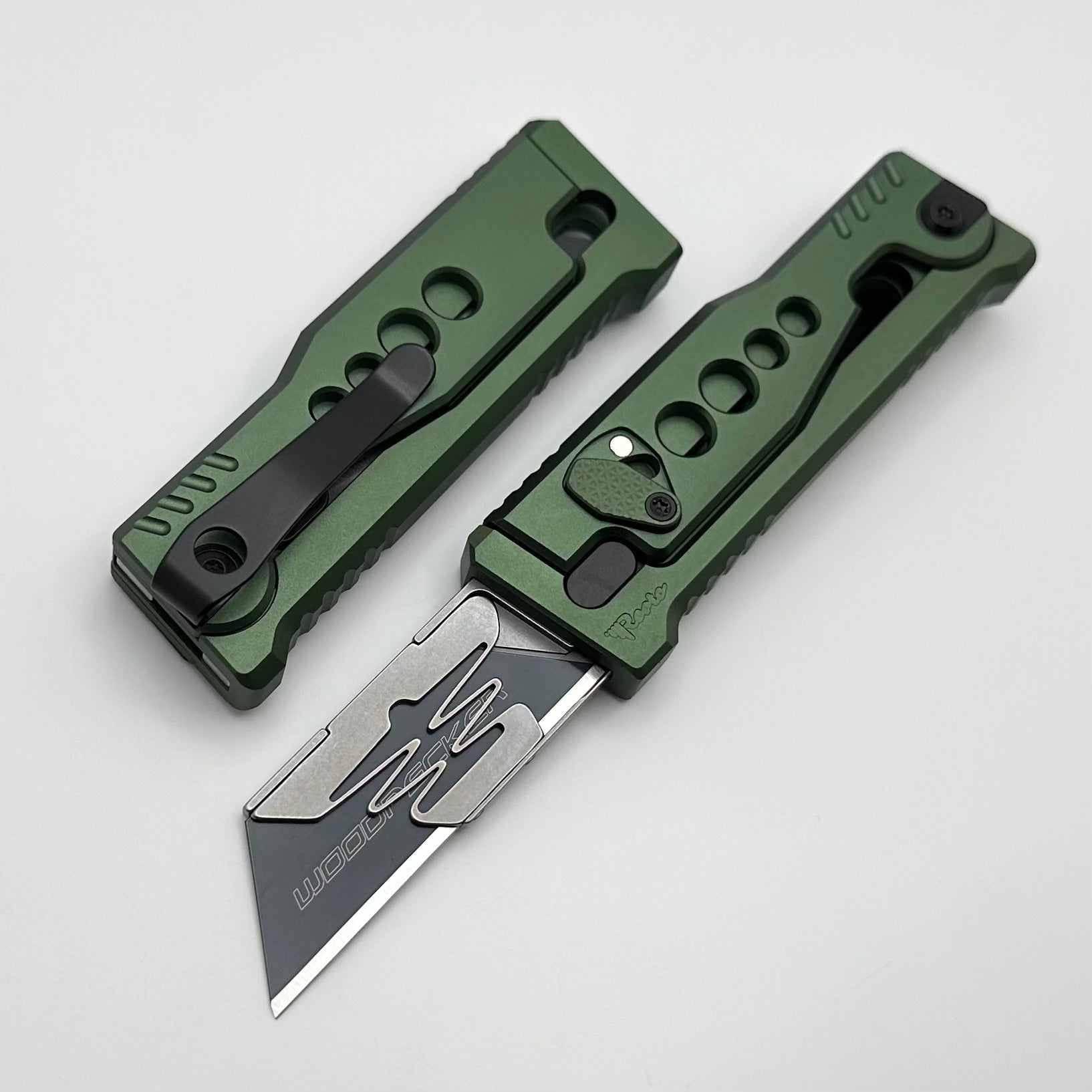 Reate EXO-U Utility Speedhole Green Aluminum Handle