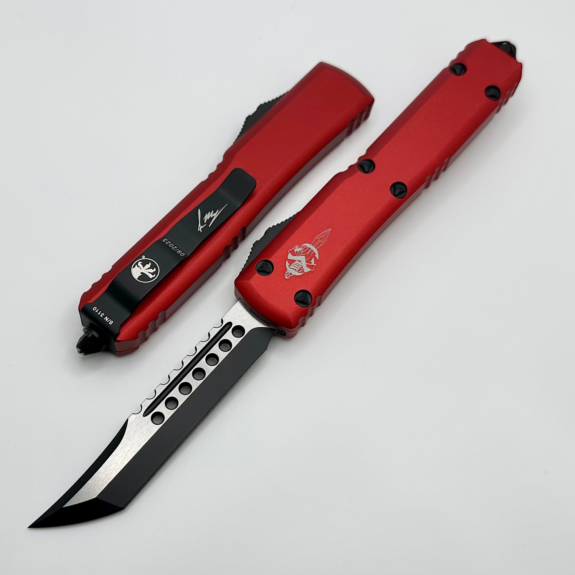 Microtech Ultratech Hellhound Red Standard Signature Series 119-1RDS