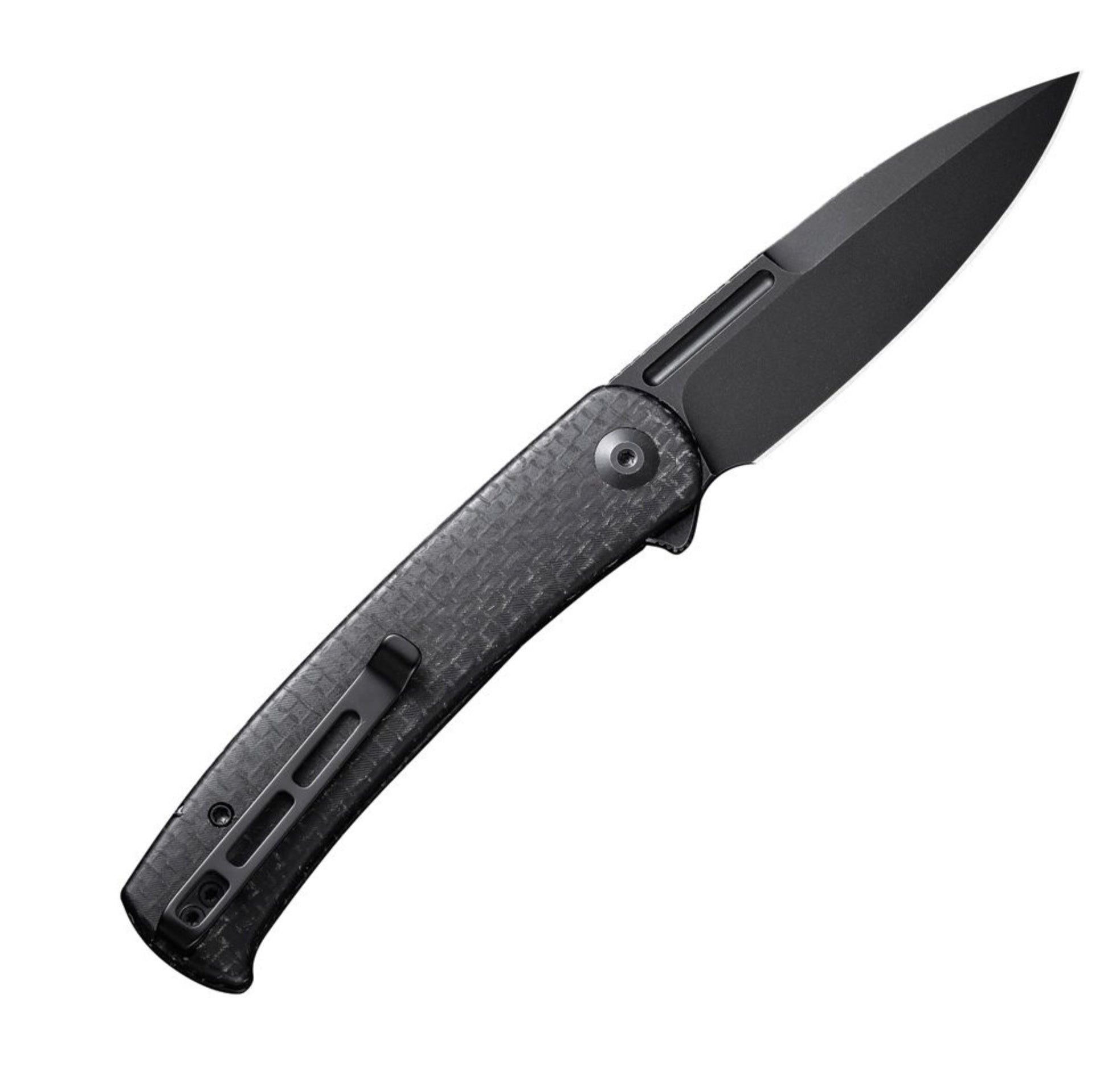 Civivi Caetus Black Burlap Micarta & Black Stonewash 14C28N C21025C2