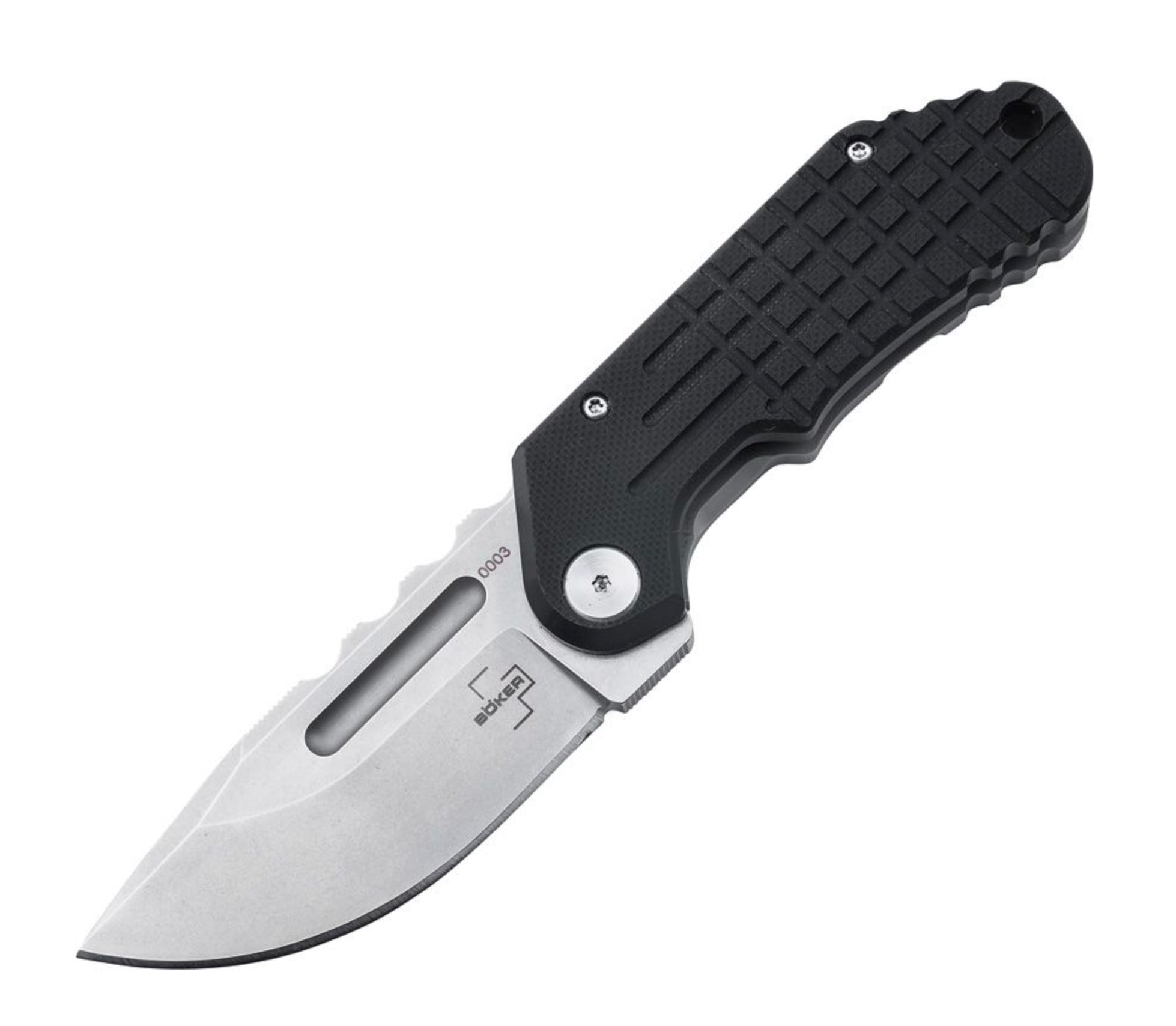 Boker Davlin Drop Point D2 & G-10 Stainless Steel Framelock Folder 01BO548