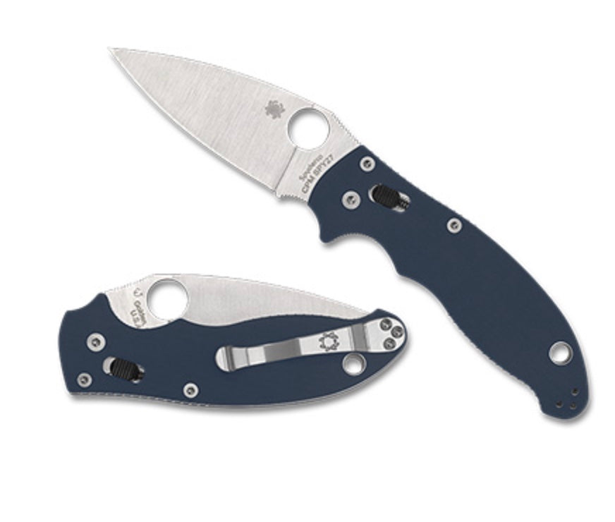 Manix 2 Cobalt Blue G-10 Handles w/ SPY27 C101GPCBL2