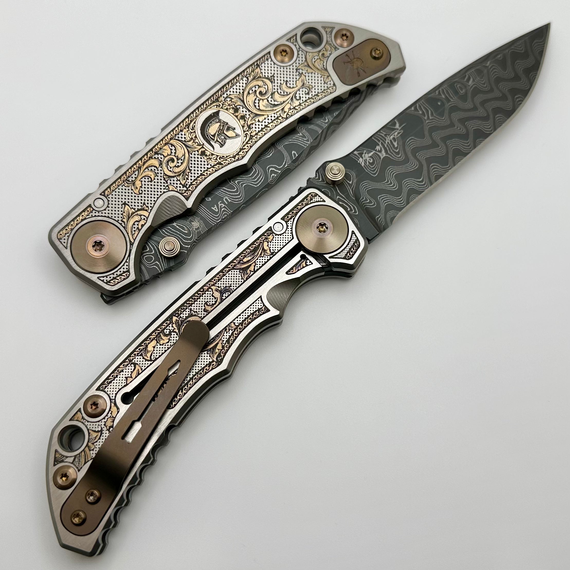 Spartan Blades Harsey Folder 2023 Flourishes Edition w/ Damascus