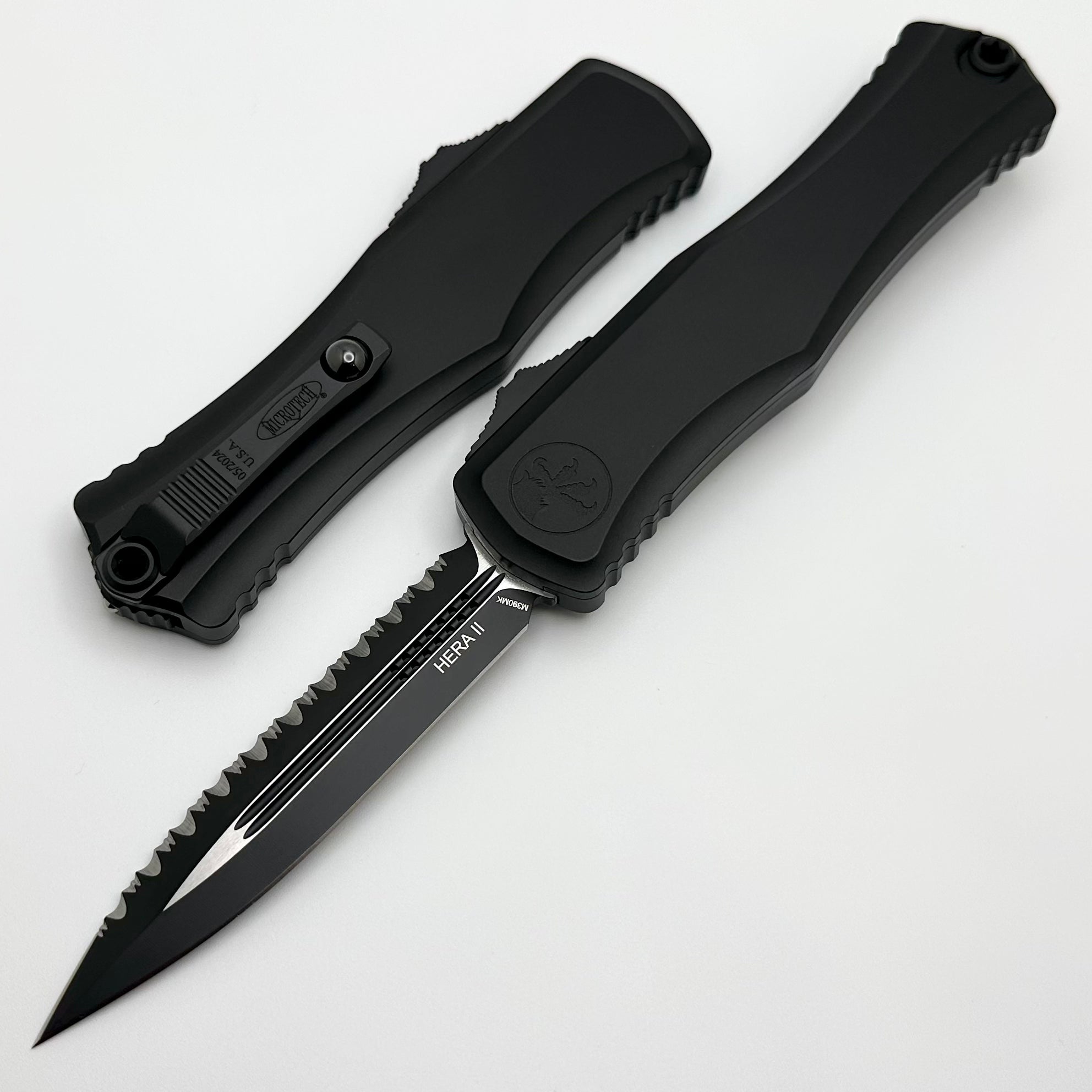 Microtech Knives Hera II Tactical Double Edge Full Serrated 1702-3T