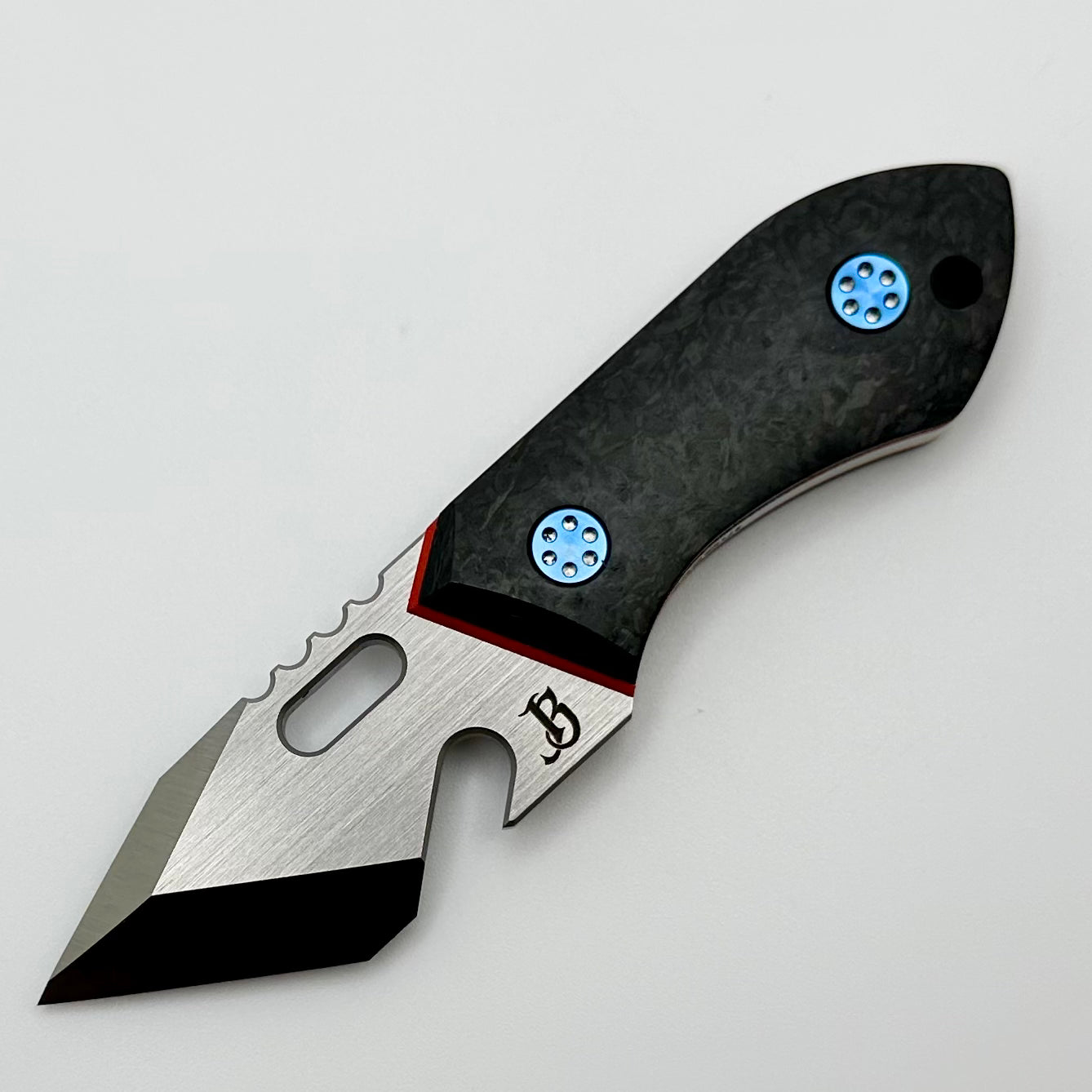 Mechforce & Jensen Bergman Knives Brew Tool w/ MagnaCut & Carbon Fiber w/ Red Liners