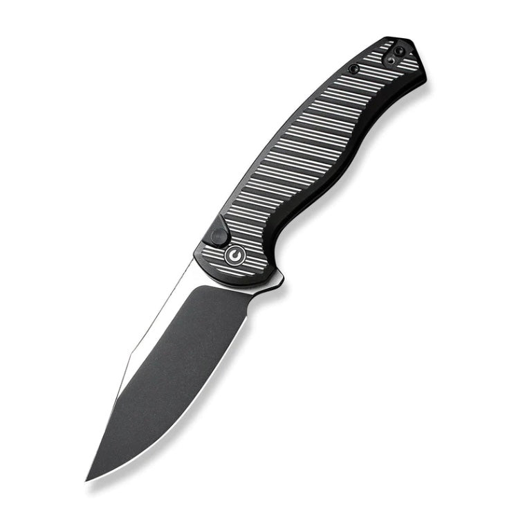 Civivi Stormhowl Flipper Satin/Black Aluminum Handles w/ Nitro-V C23040B-1