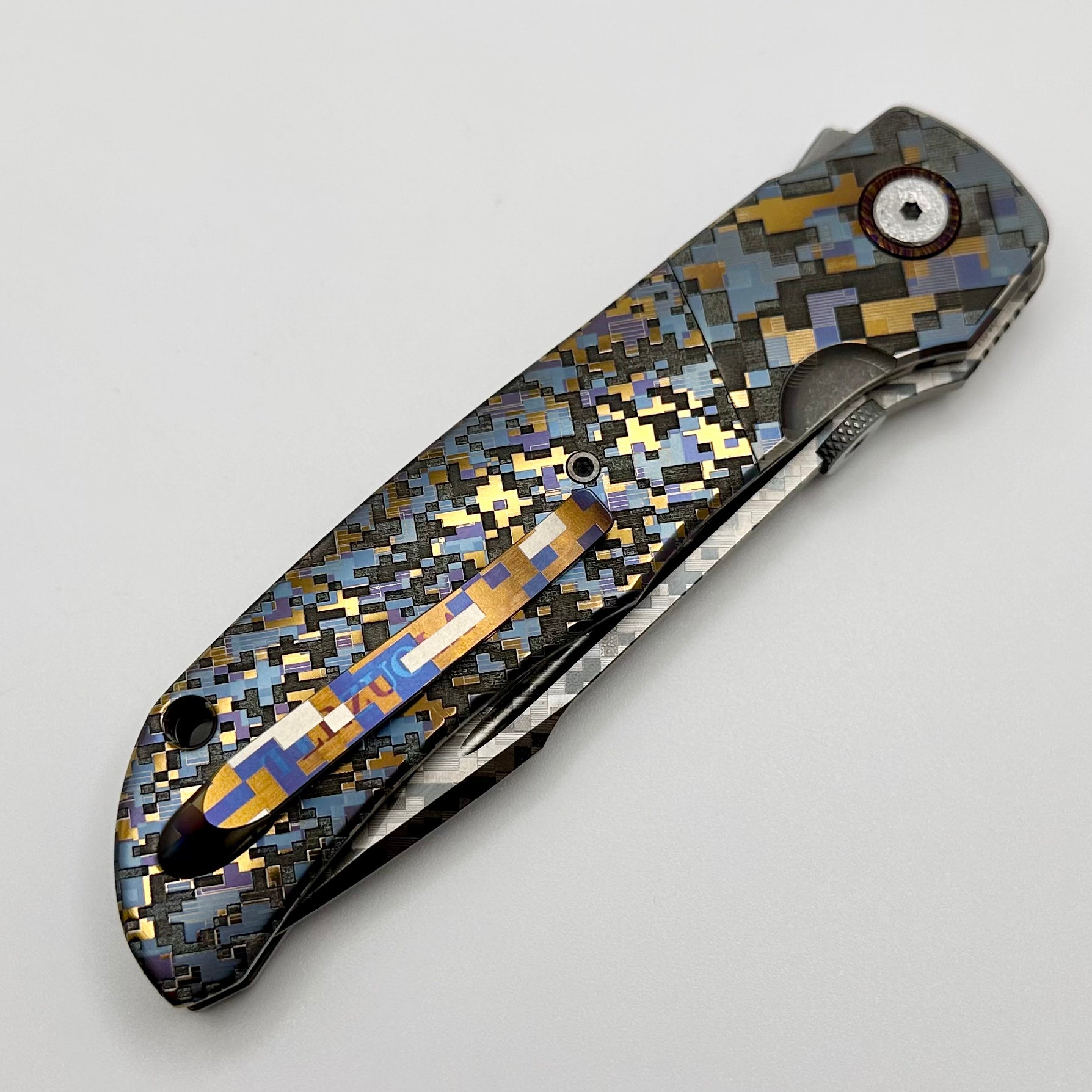 Custom Knife Factory ONE OFF Camo Titanium Eagle Rock