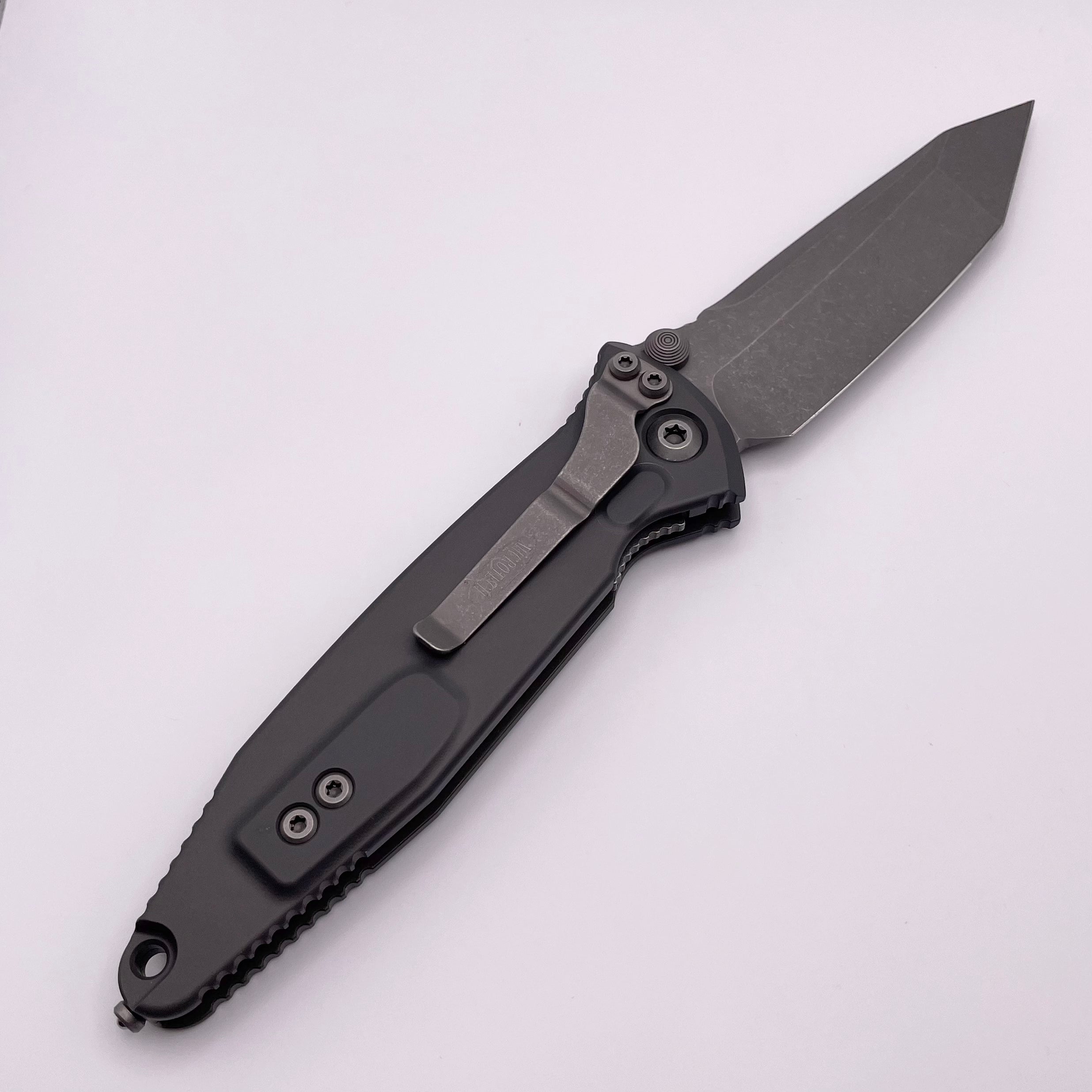 Pre Owned Microtech Socom Elite Tanto Edge Manual Natural Clear Apocalyptic Standard 161-10APNC