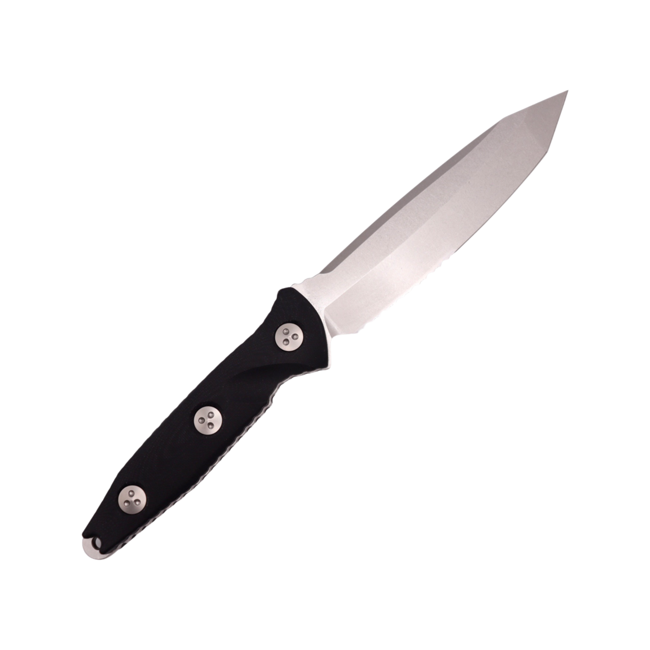 Microtech Socom Alpha Tanto Stonewash Partial Serrated 114-11