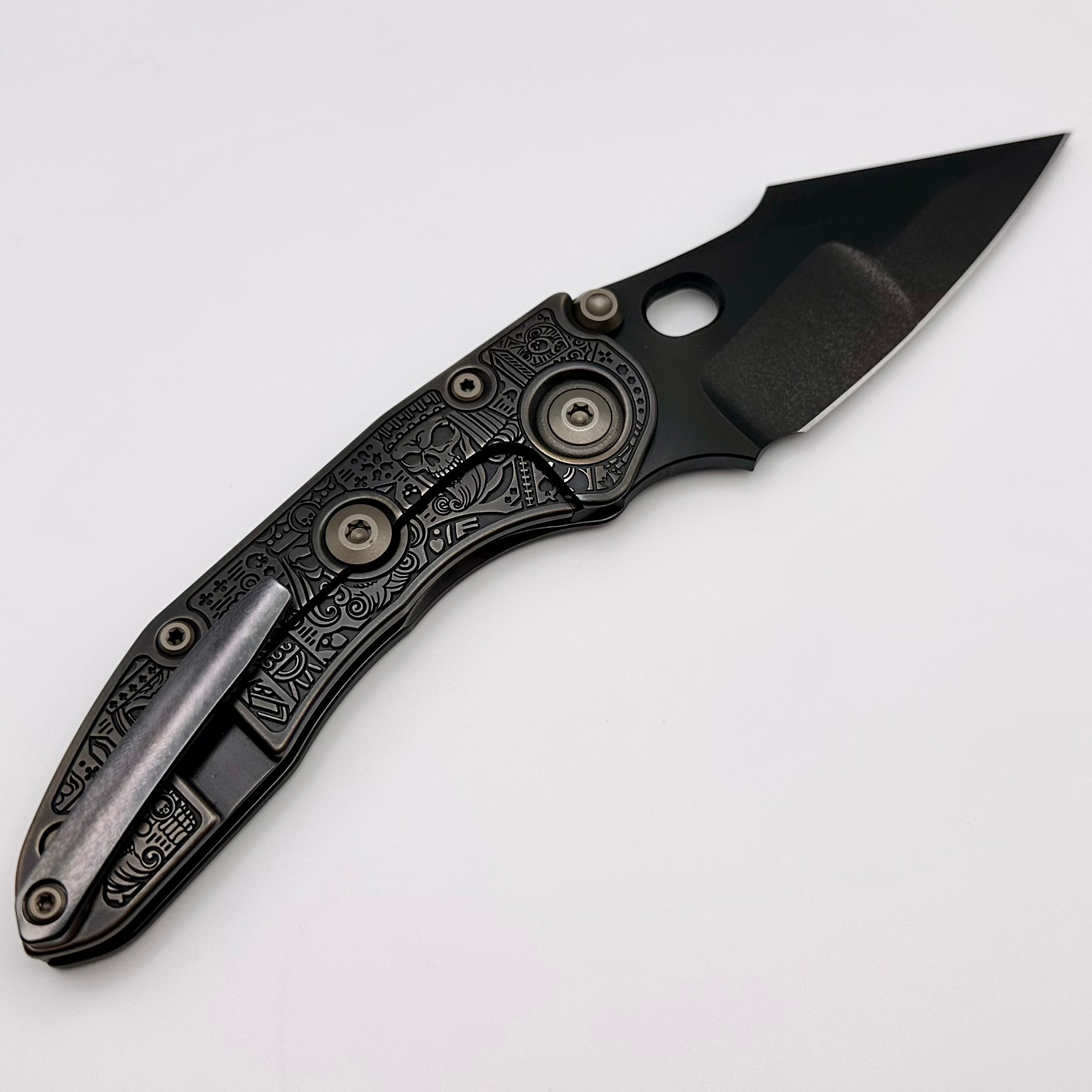 Borka Blades Custom Burnished Kingsman Stitch w/ DLC Compound Grind & DLC Rocked Backspacer w/ Bronzed Hardware PRE OWNED