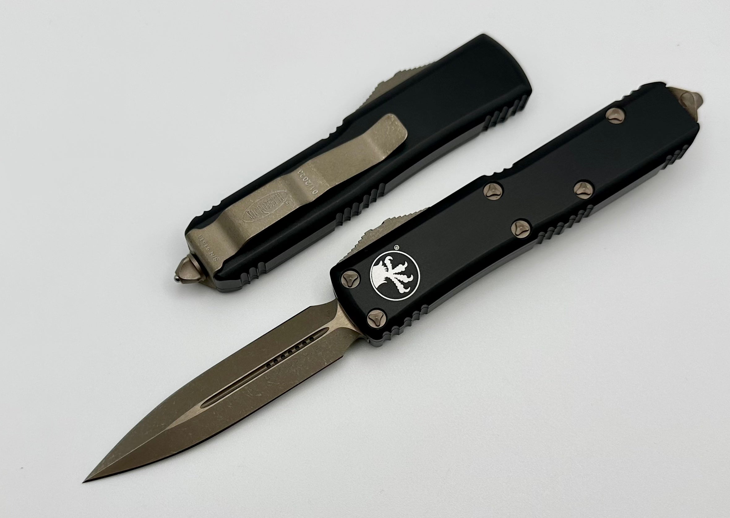 Microtech UTX-85 D/E Bronze Apocolyptic Standard 232-13AP