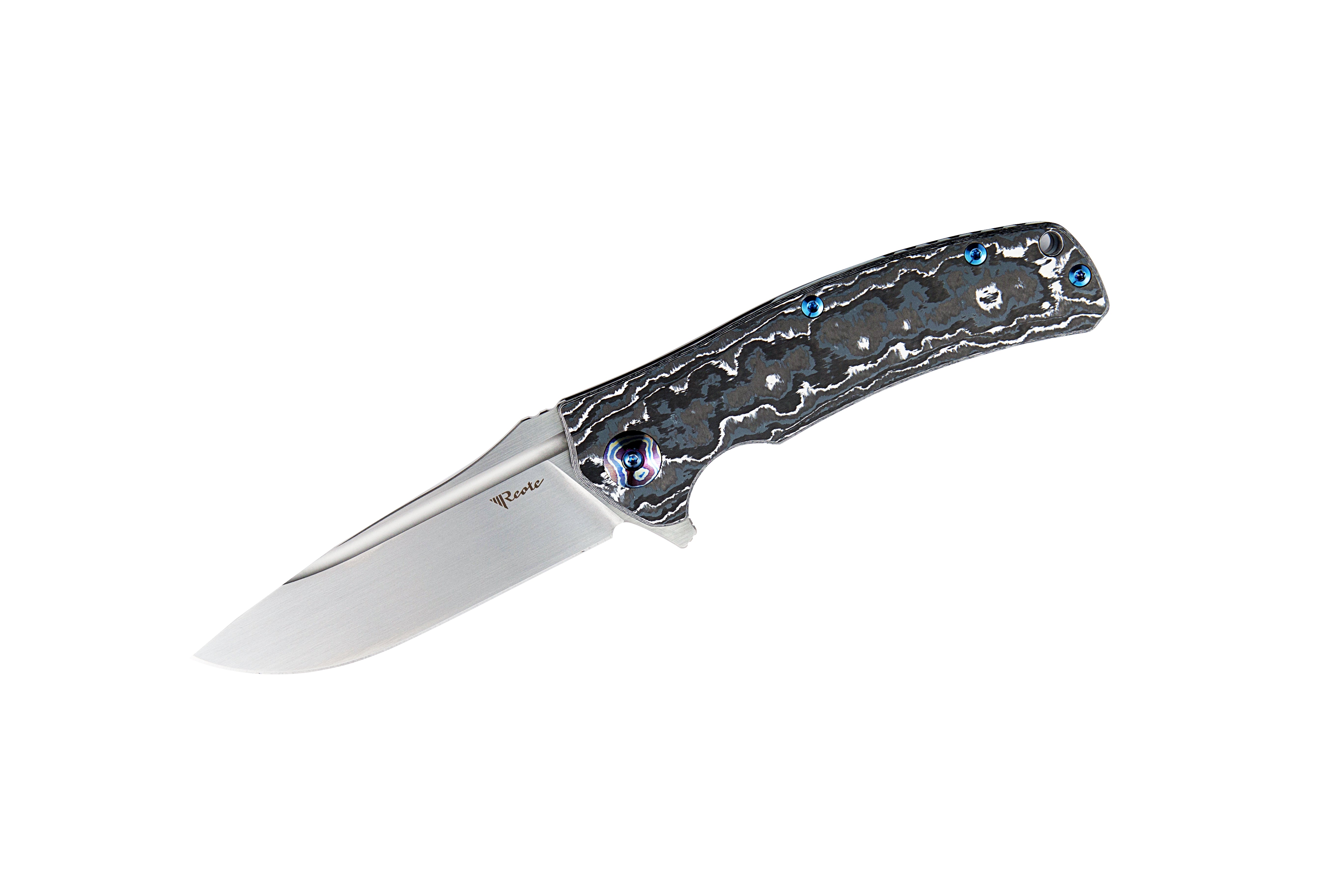 Reate Knives Horizon D White Storm Fat Carbon & Chad Nichols MokuTi Exclusive