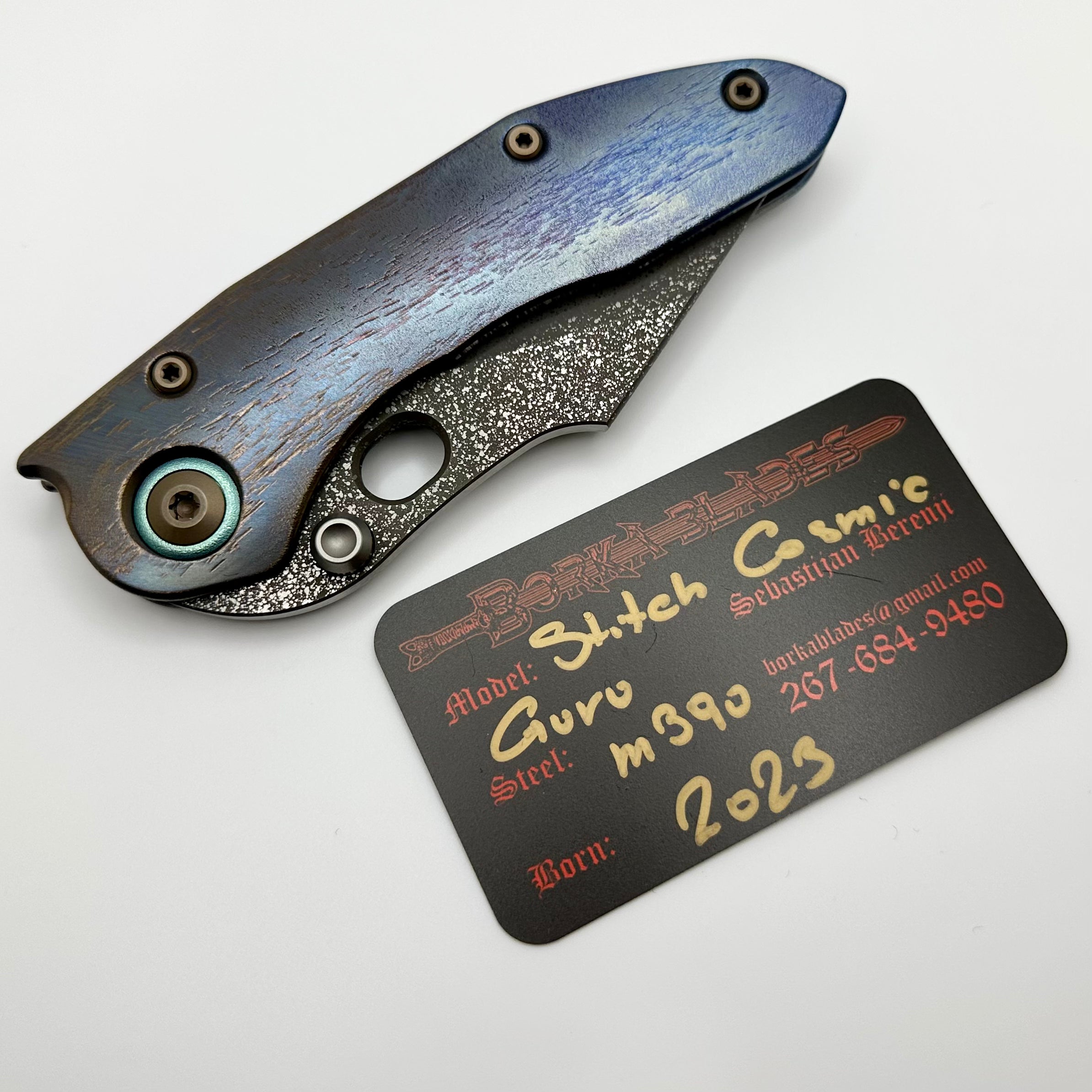 Borka Blades Custom Cosmic Stitch w/ Guru Blade