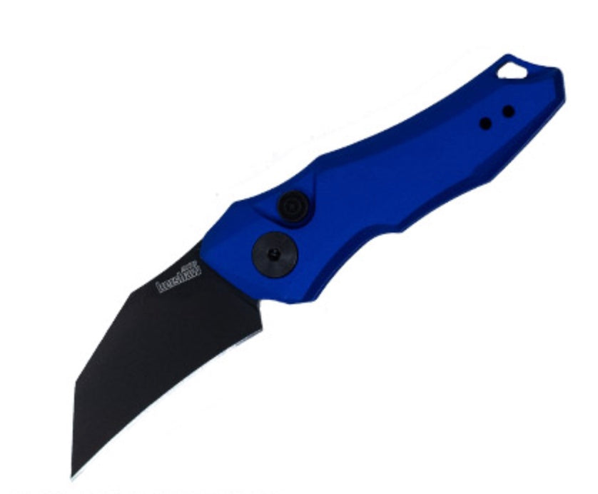 Kershaw Launch 10 Cerakote Black CPM-154 & Blue Aluminum Handle Distributor Exclusive 7350BLUBLK