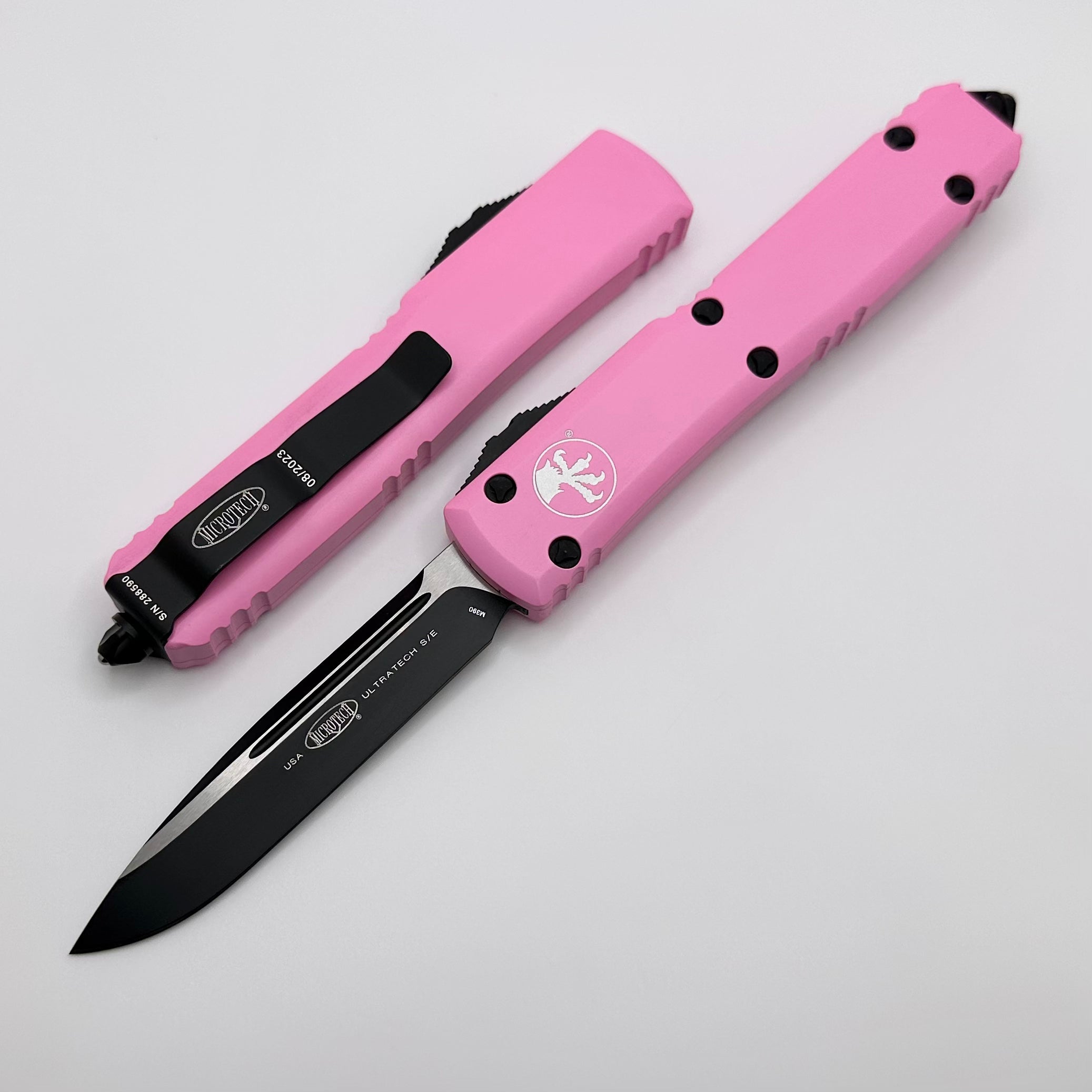 Microtech Ultratech S/E Blasted Pink Standard 121-1BPK